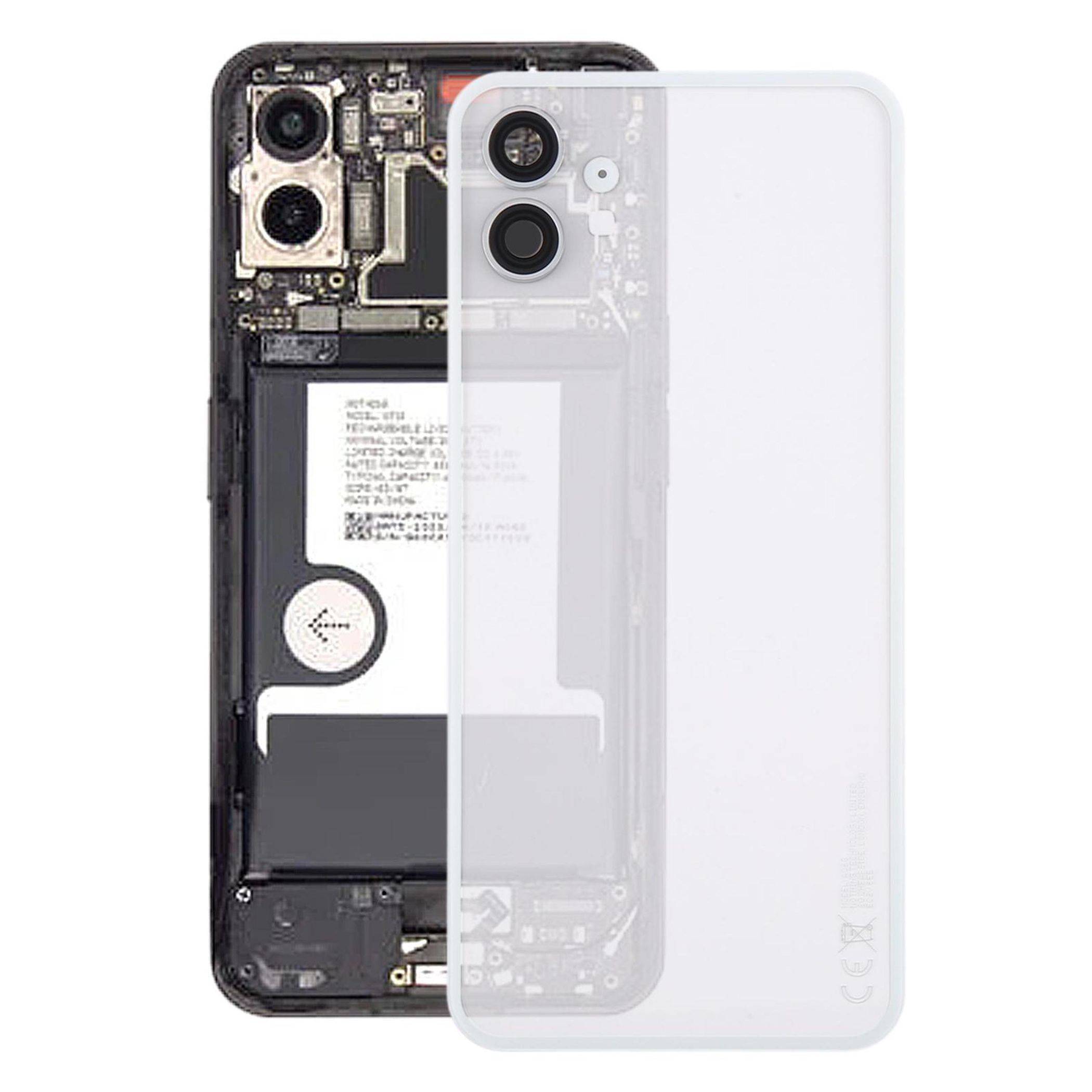 Backcover Kamera Rahmen Akkudeckel für Nothing Phone 1 Weiß
