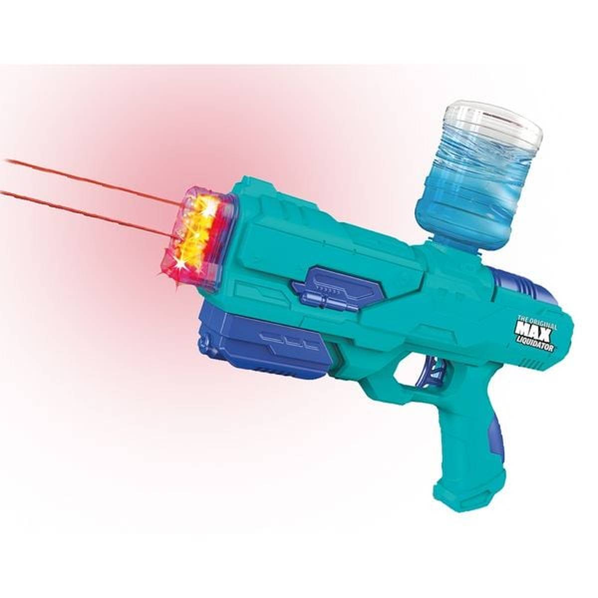 Wasserpistole elektrisch Wasserspritze Happy People MAX Liquidator 27,5cm blau