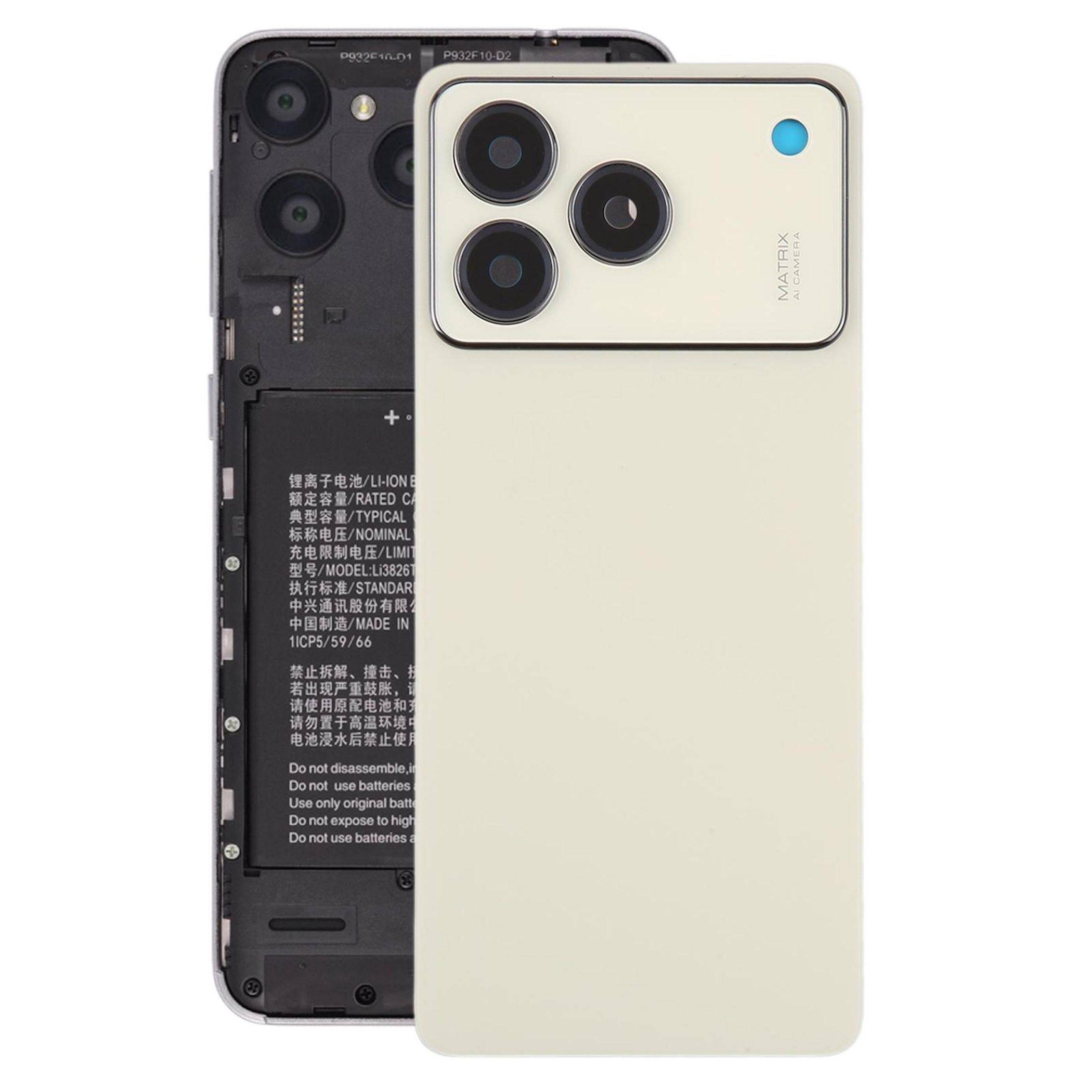 Backcover Kamera Rahmen Akkudeckel für ZTE Blade A76 4G Gold
