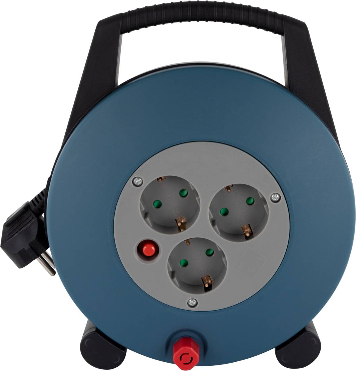 REV Kabelbox H05VV, 10 m, petrol/schwarz, IP20, 3-fach