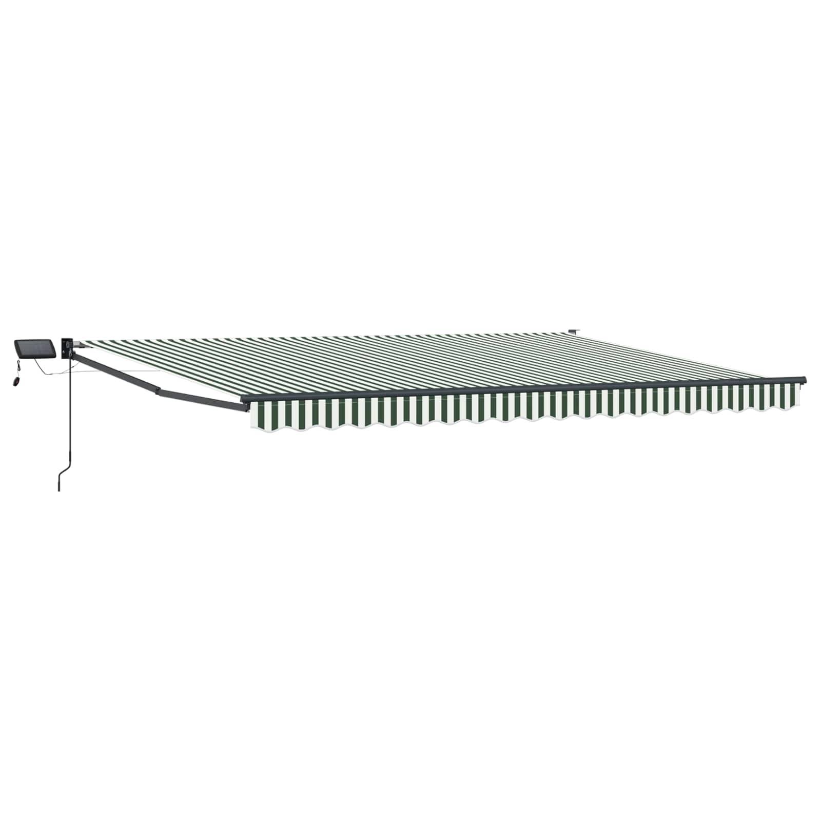 vidaXL Manuelle Gelenkarmmarkise mit LEDs 5 x 3 m