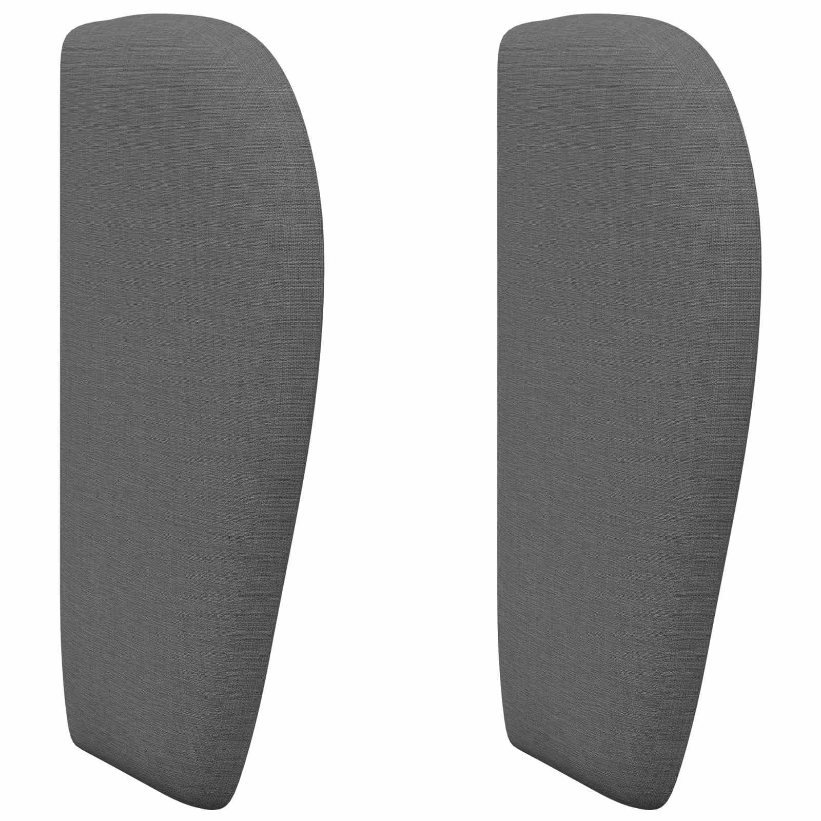 vidaXL Kopfteil Ohr Dunkelgrau 40 x 23 x 6 cm Stoff