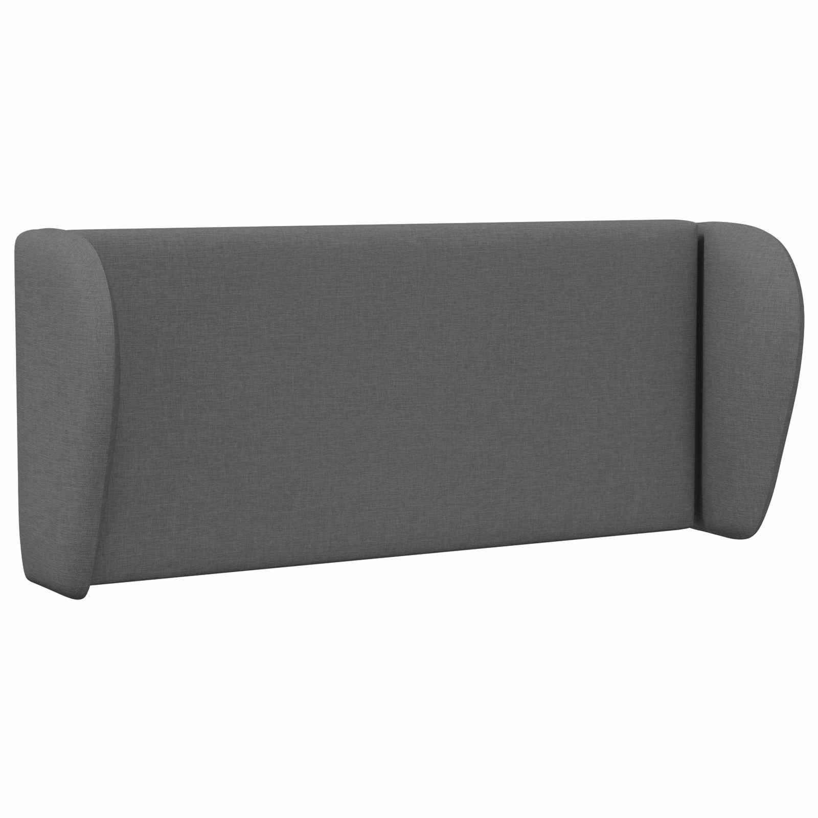 vidaXL Kopfteil Ohr Dunkelgrau 40 x 23 x 6 cm Stoff