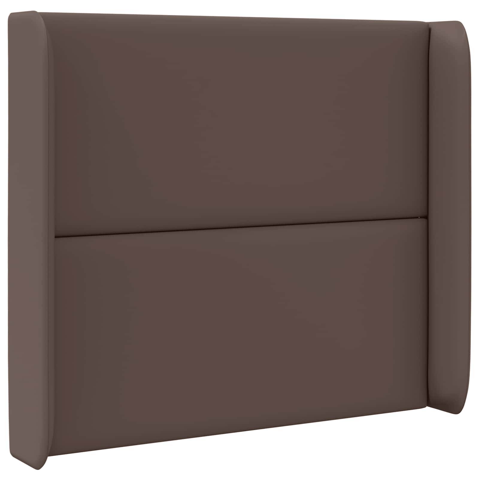 vidaXL Kopfteil Ohr Braun 80 x 16 x 4 cm PVC
