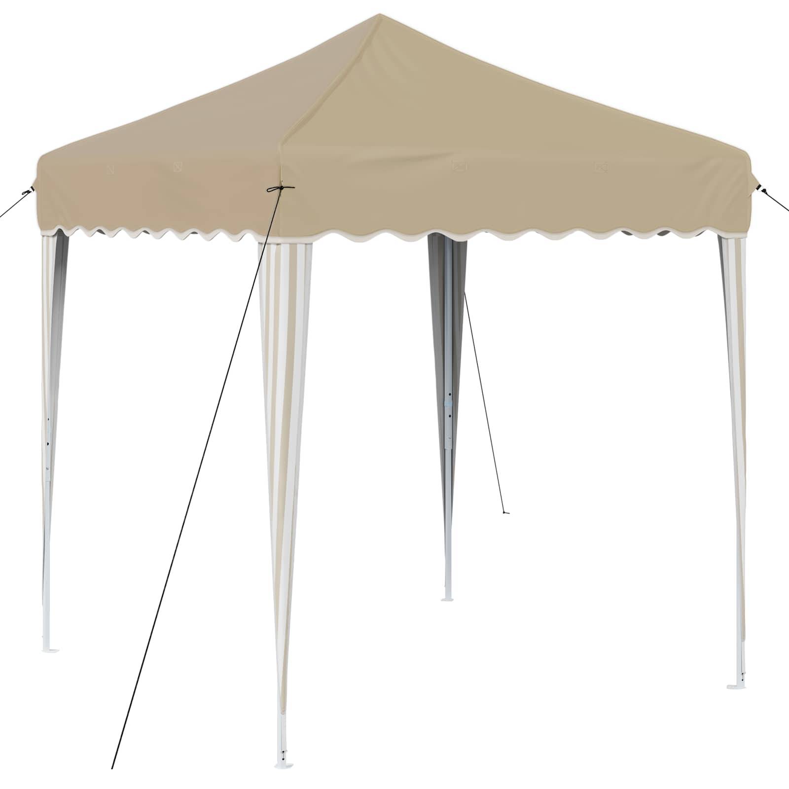 vidaXL Pop-up Partyzelt Creme 195 x 195 x 245 cm Oxford-Stoff