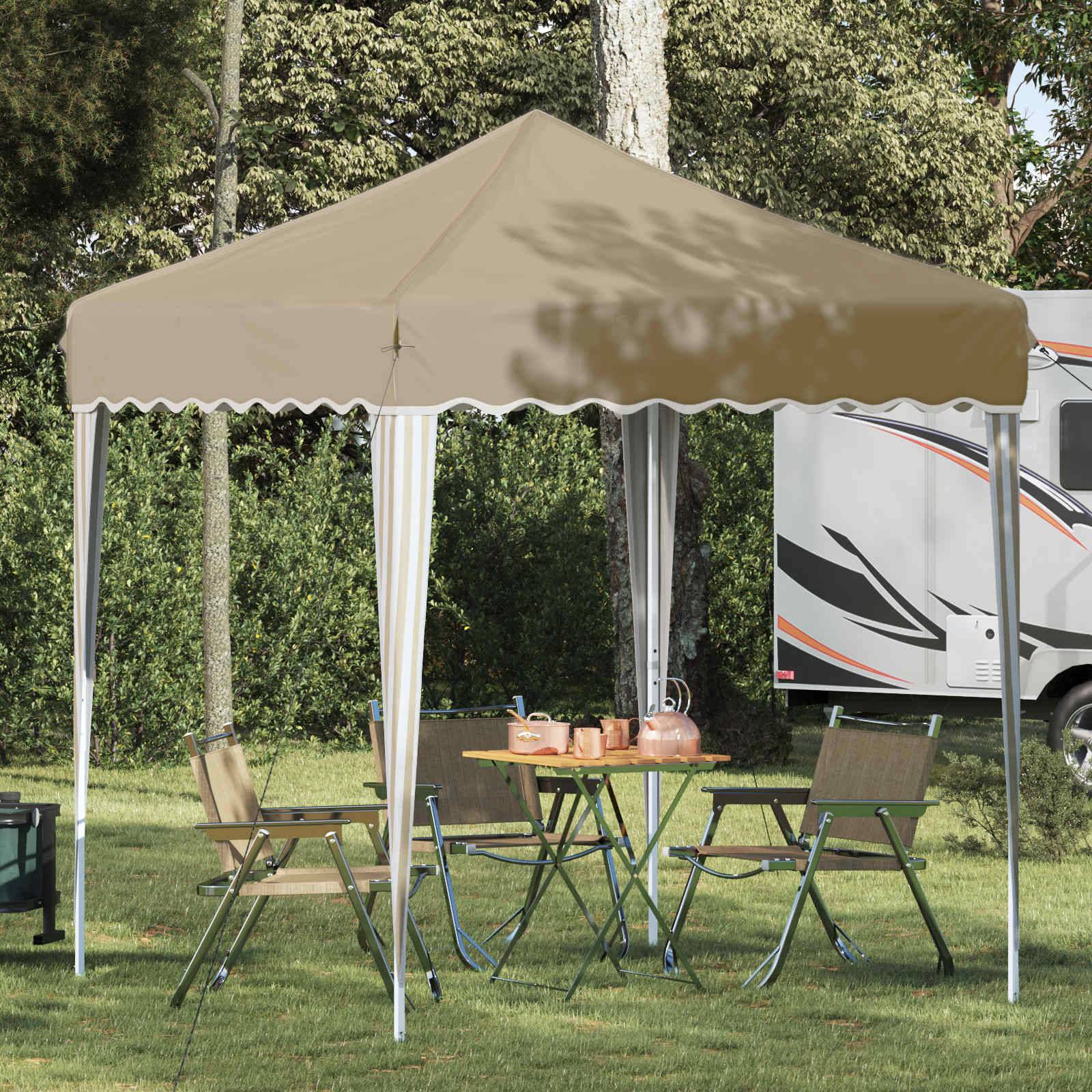 vidaXL Pop-up Partyzelt Creme 195 x 195 x 245 cm Oxford-Stoff