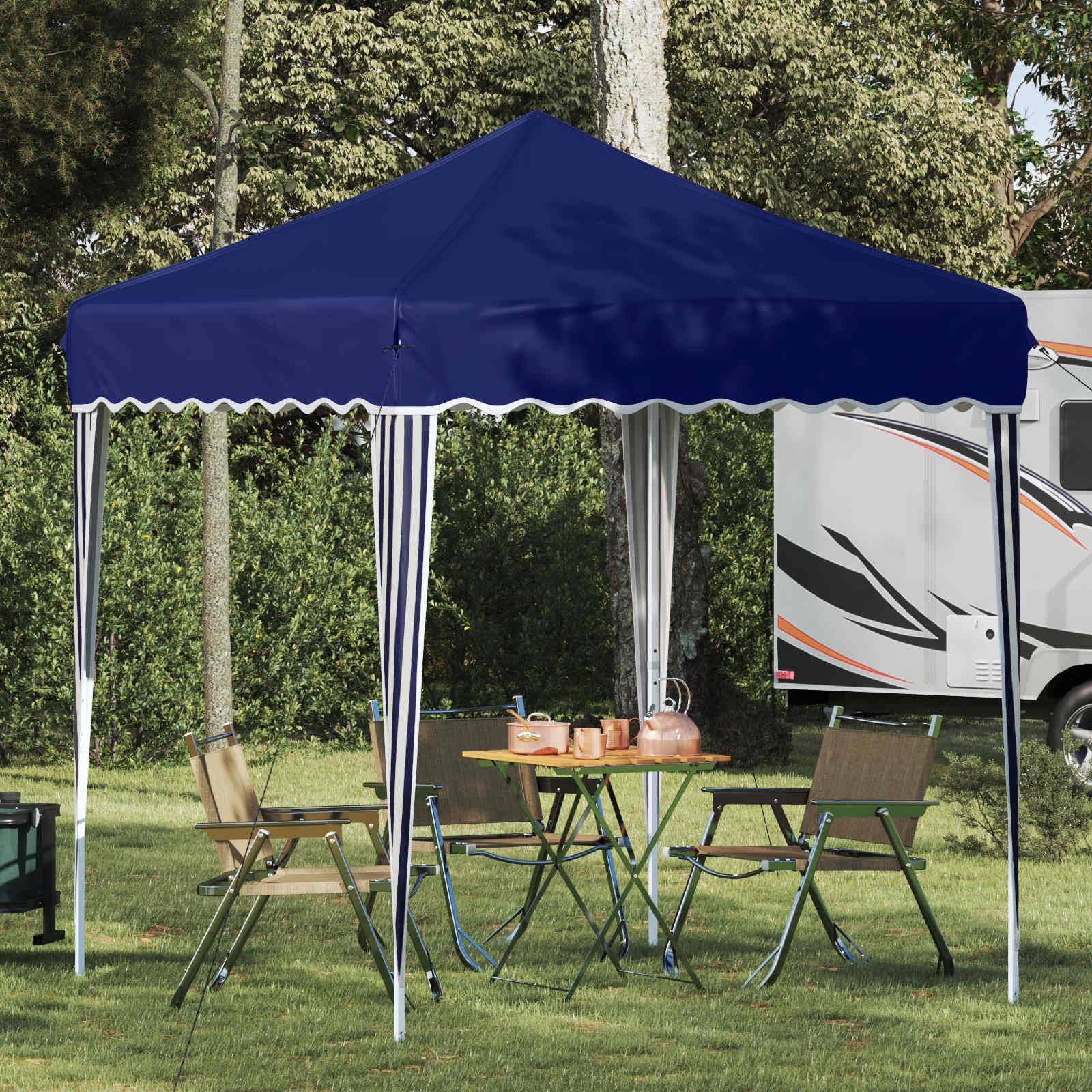 vidaXL Pop-up Partyzelt Blau 195 x 195 x 245 cm Oxford-Stoff