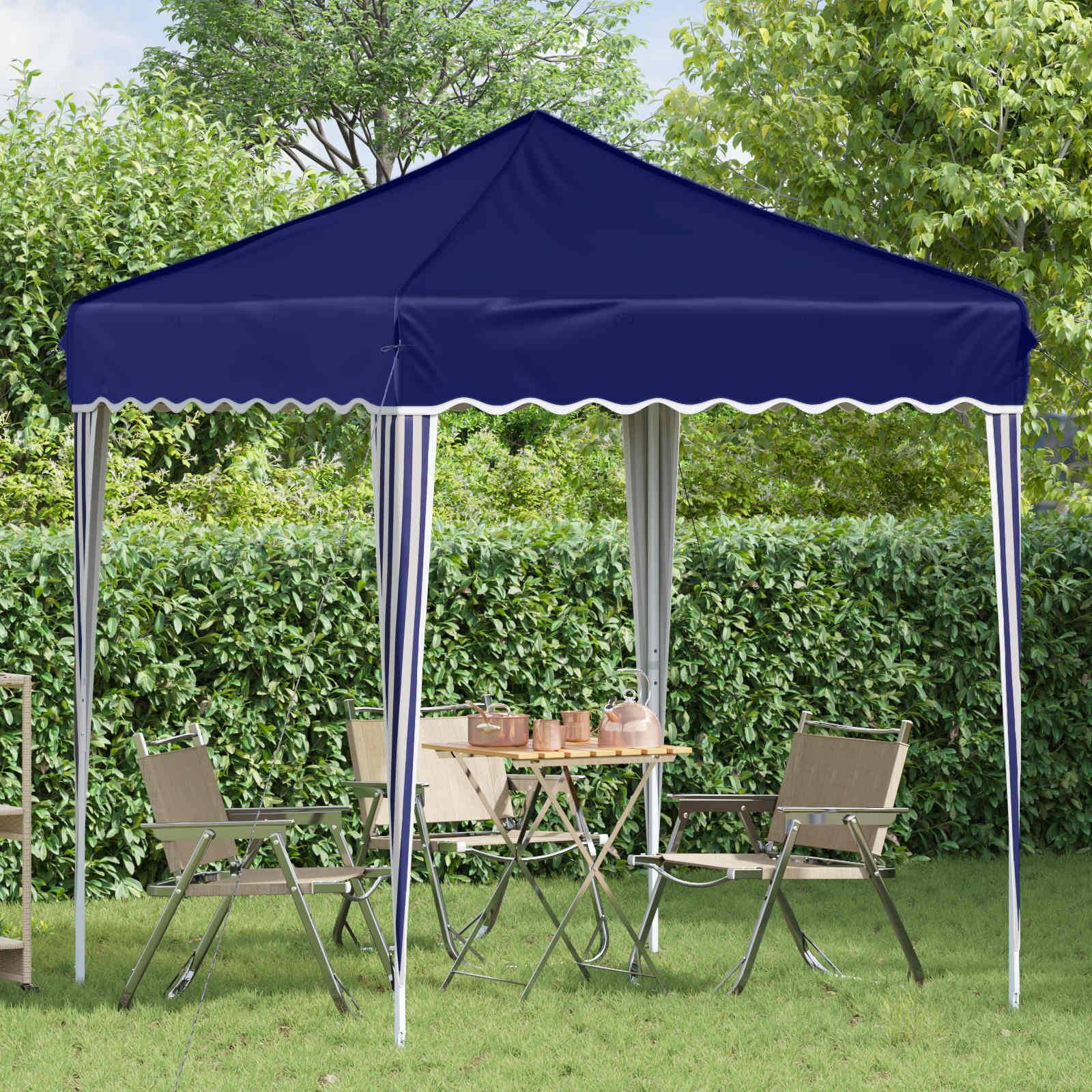 vidaXL Pop-up Partyzelt Blau 195 x 195 x 245 cm Oxford-Stoff