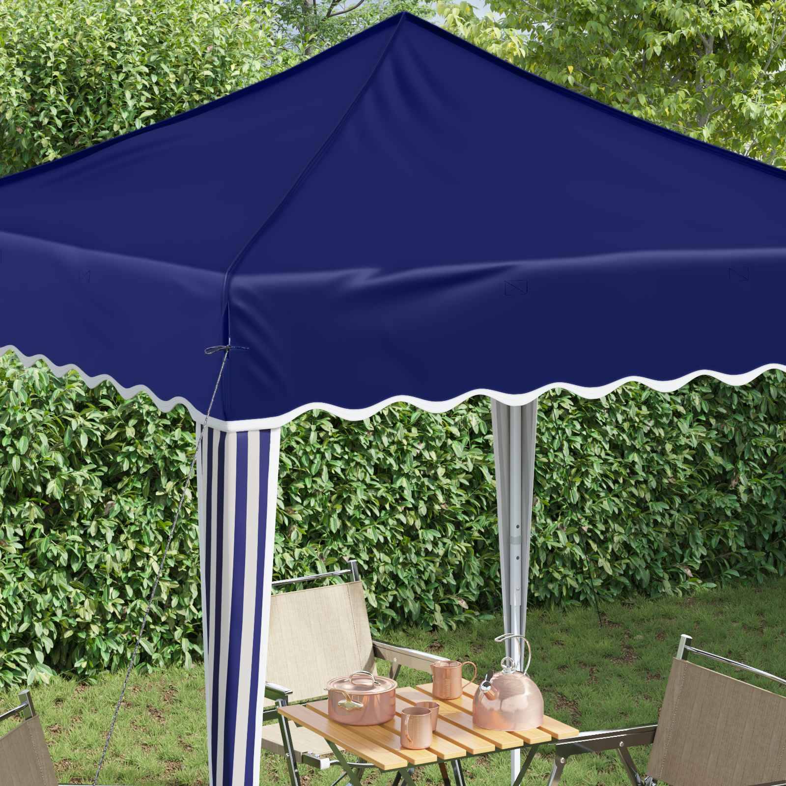 vidaXL Pop-up Partyzelt Blau 195 x 195 x 245 cm Oxford-Stoff
