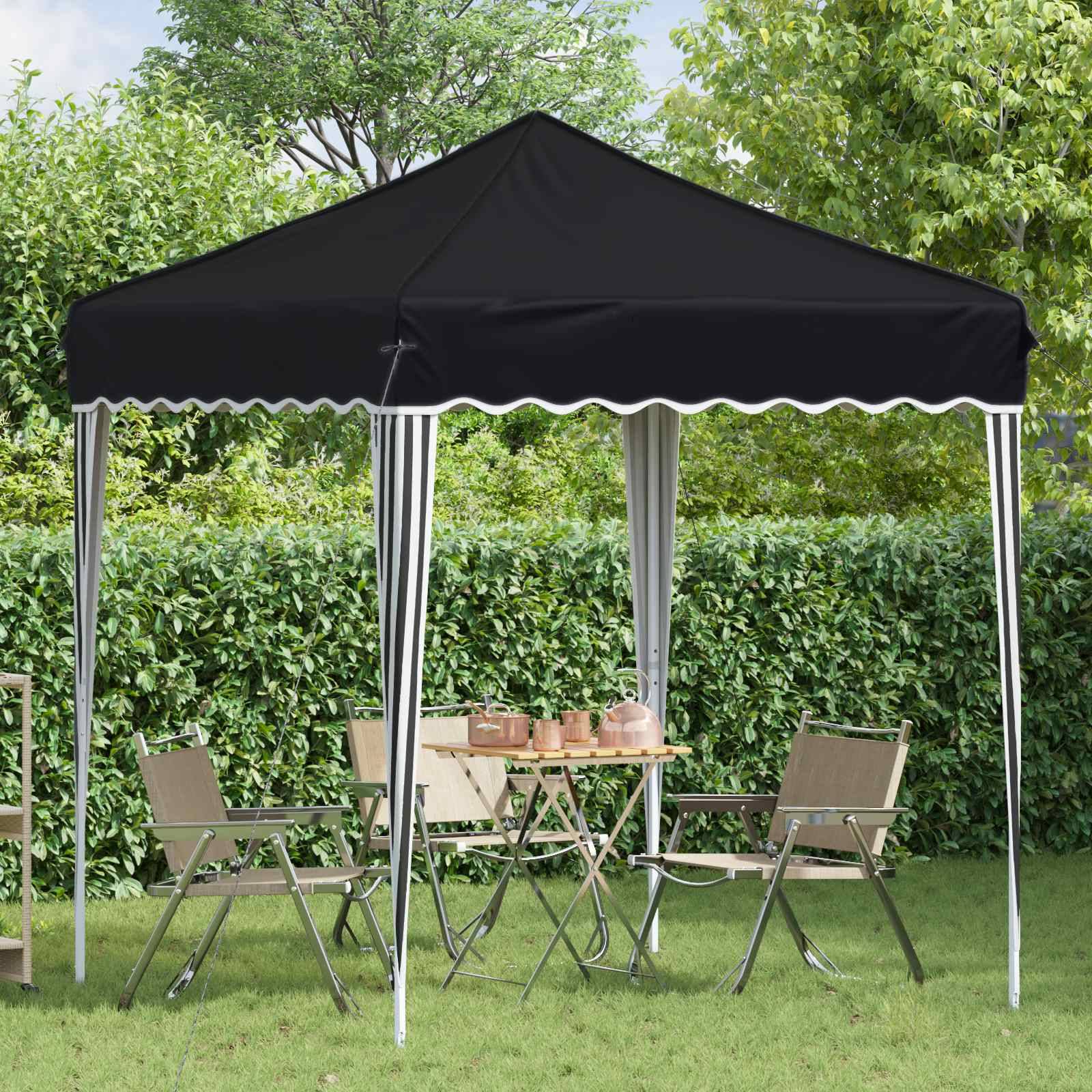 vidaXL Pop-up Partyzelt Anthrazit 195 x 195 x 245 cm Oxford-Stoff