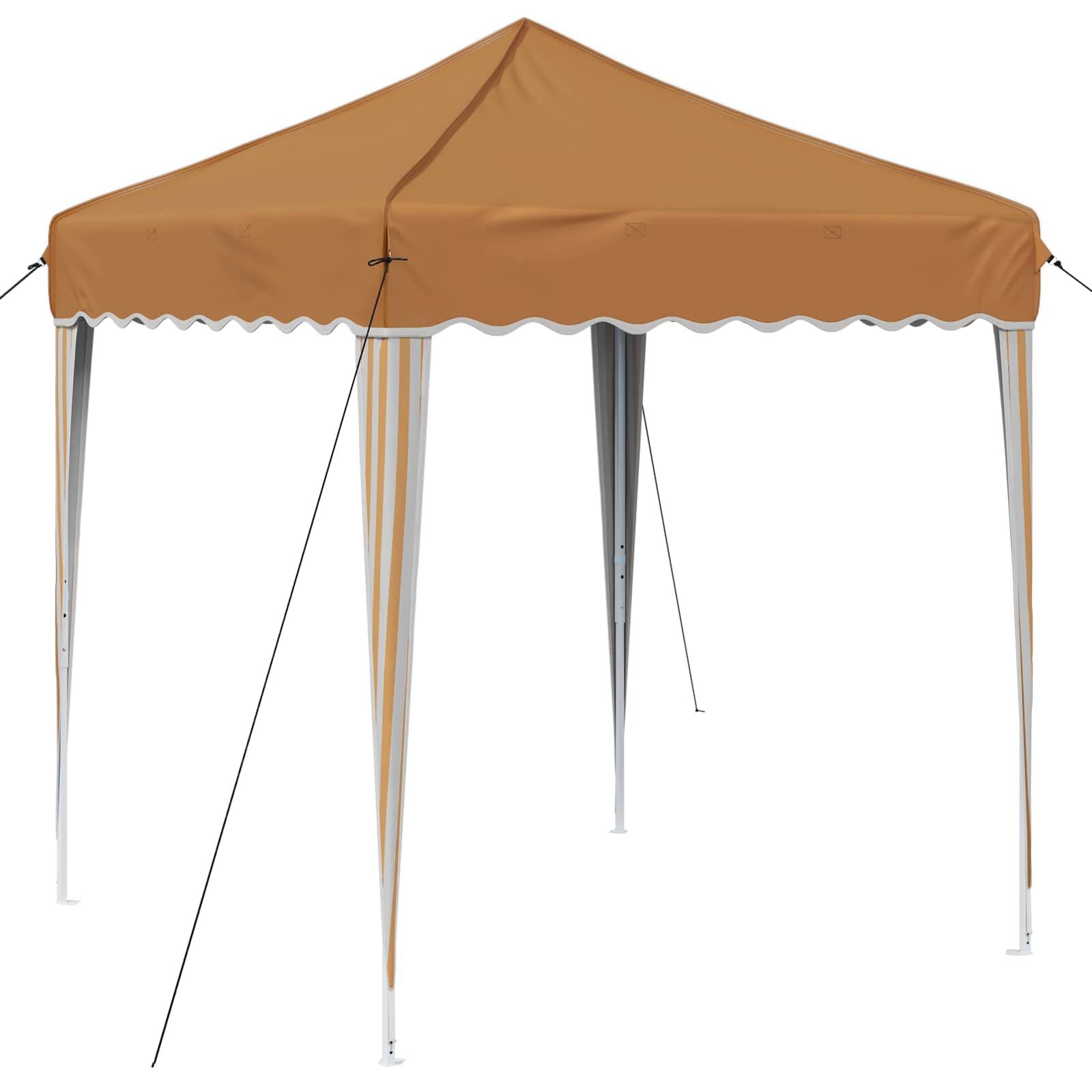 vidaXL Pop-up Partyzelt Beige 195 x 195 x 245 cm Oxford-Stoff