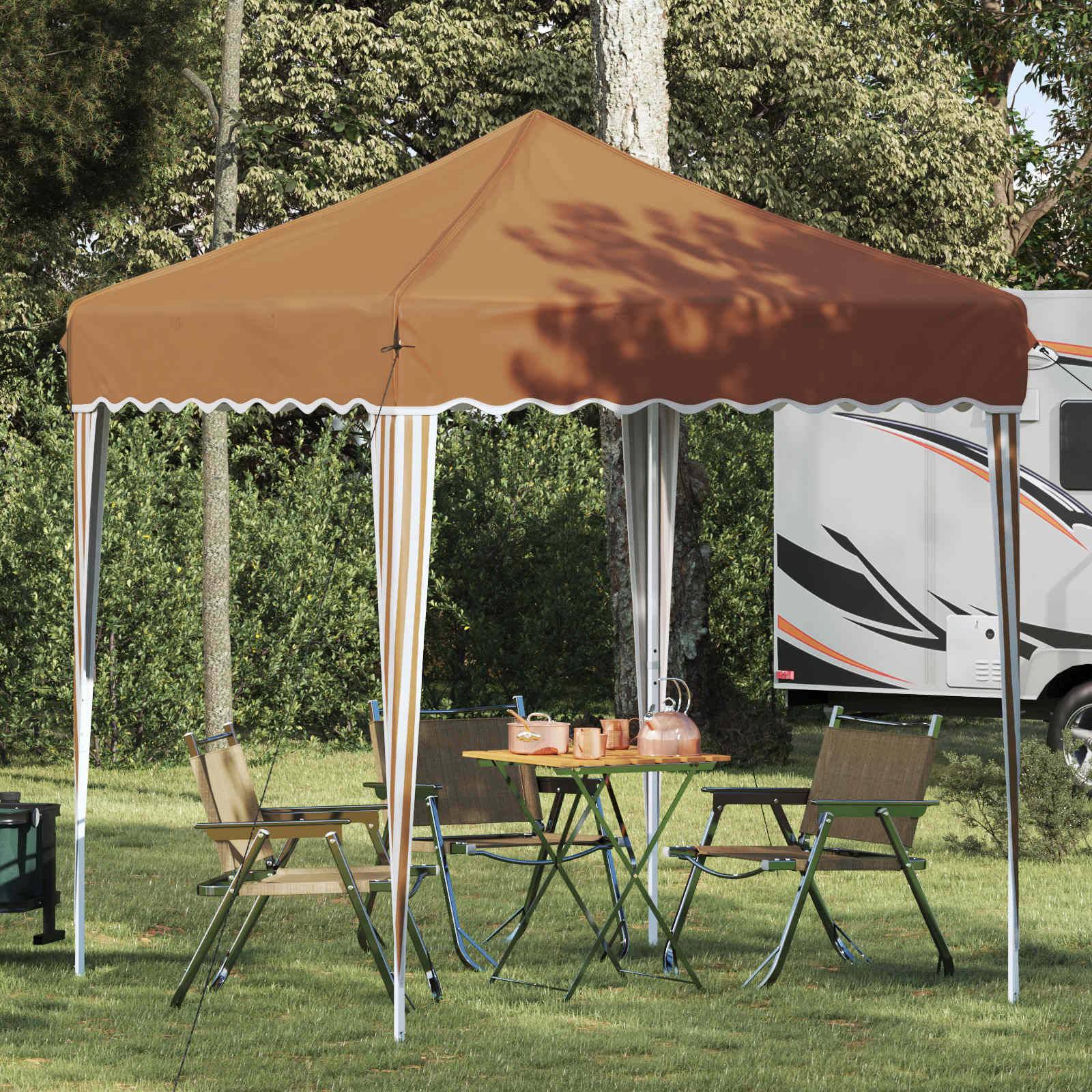 vidaXL Pop-up Partyzelt Beige 195 x 195 x 245 cm Oxford-Stoff