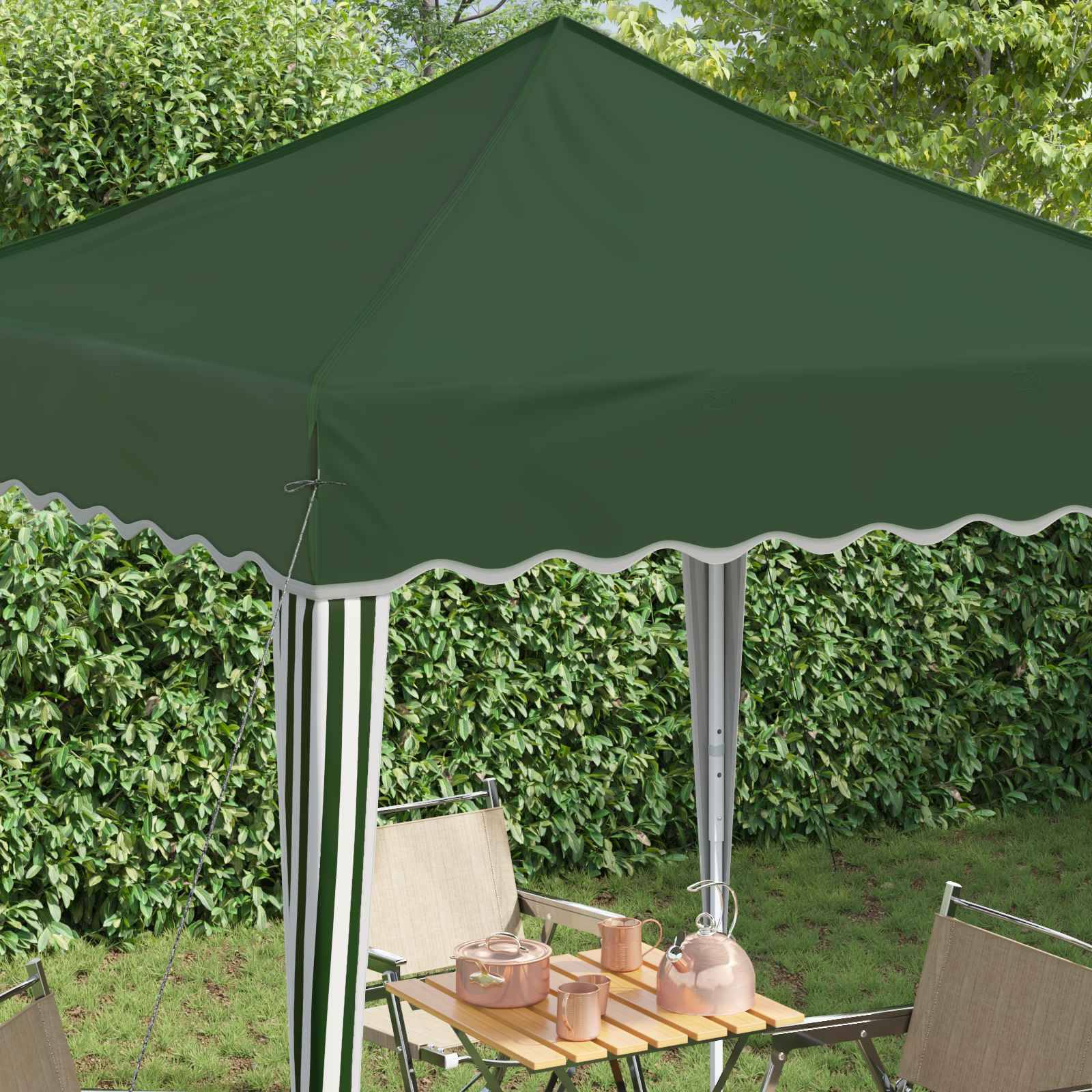 vidaXL Pop-up Partyzelt Grün 195 x 195 x 245 cm