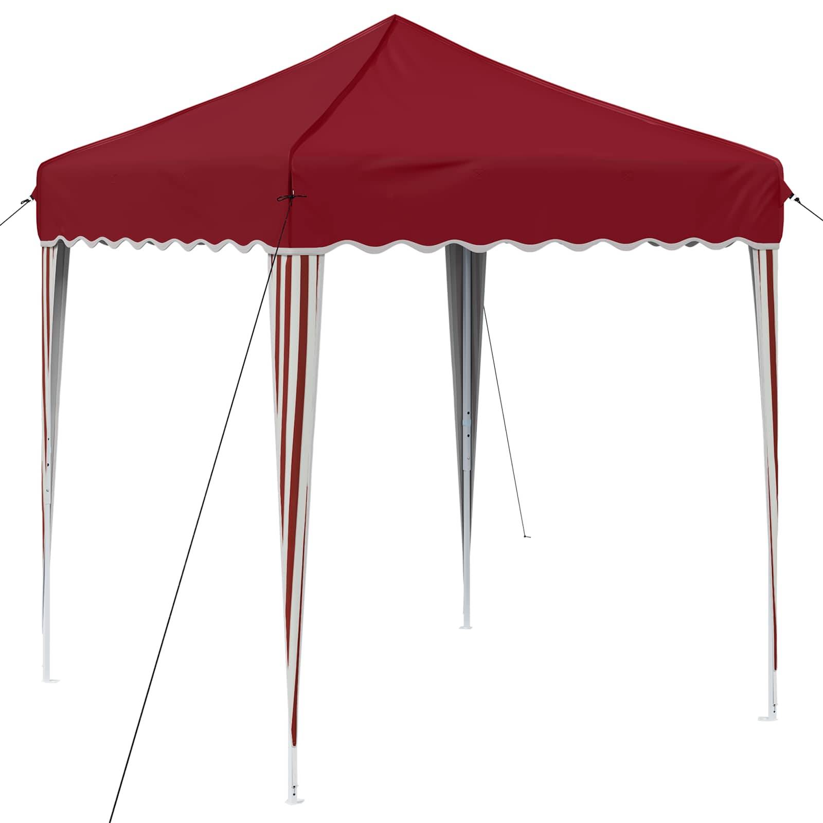 vidaXL Pop-up Partyzelt Bordeauxrot 195 x 195 x 245 cm Oxford-Stoff