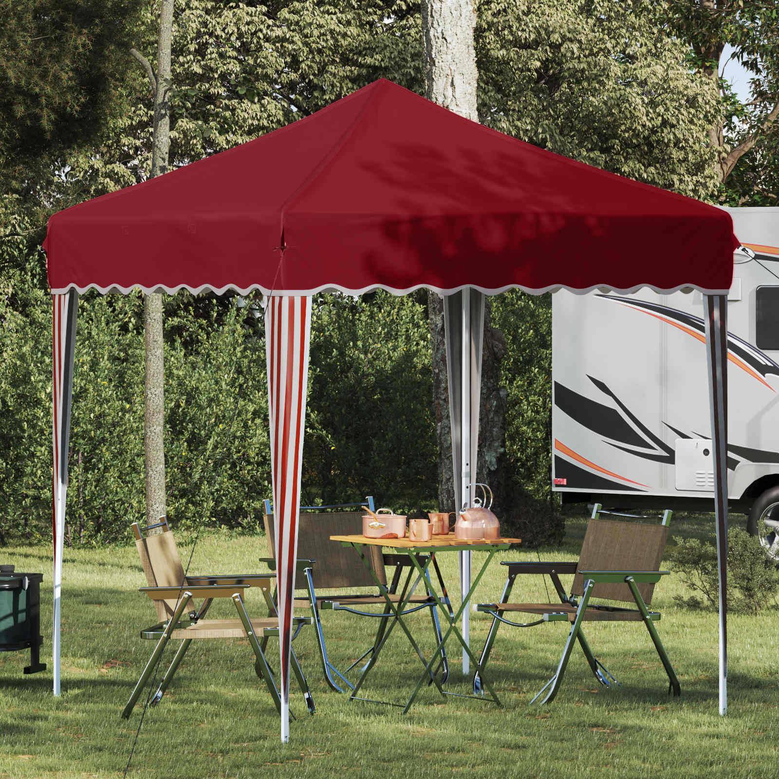 vidaXL Pop-up Partyzelt Bordeauxrot 195 x 195 x 245 cm Oxford-Stoff