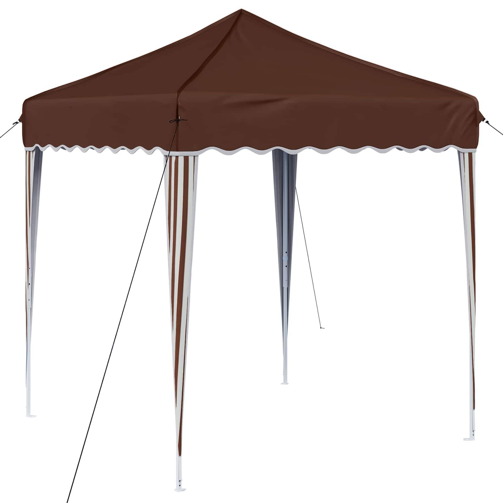 vidaXL Pop-up Partyzelt Braun 195 x 195 x 245 cm
