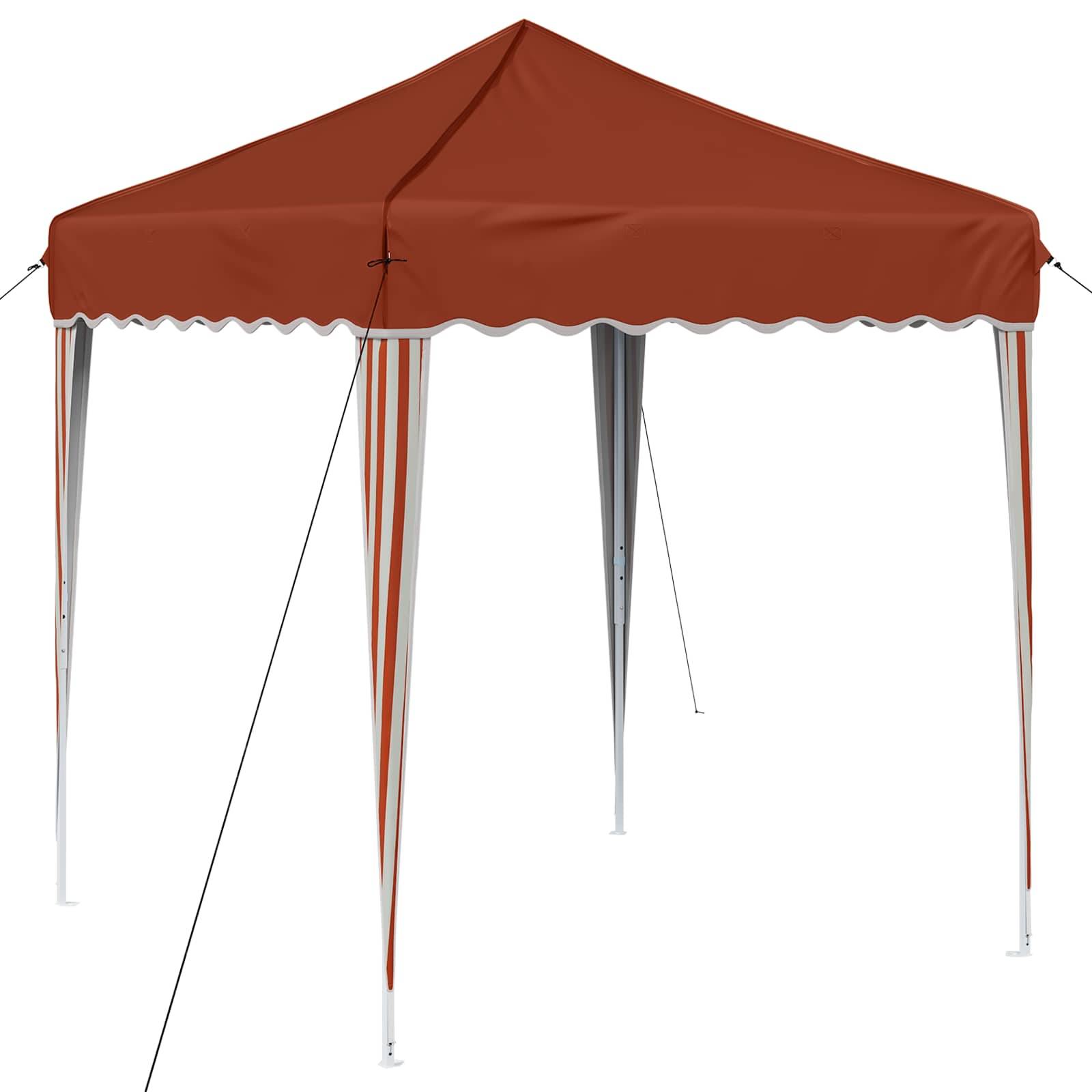 vidaXL Pop-up Partyzelt Terrakotta 195 x 195 x 245 cm Oxford-Stoff