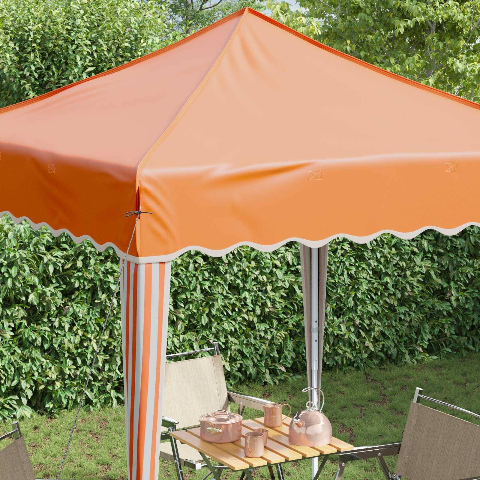 vidaXL Pop-up Partyzelt Orange 195 x 195 x 245 cm Oxford-Stoff