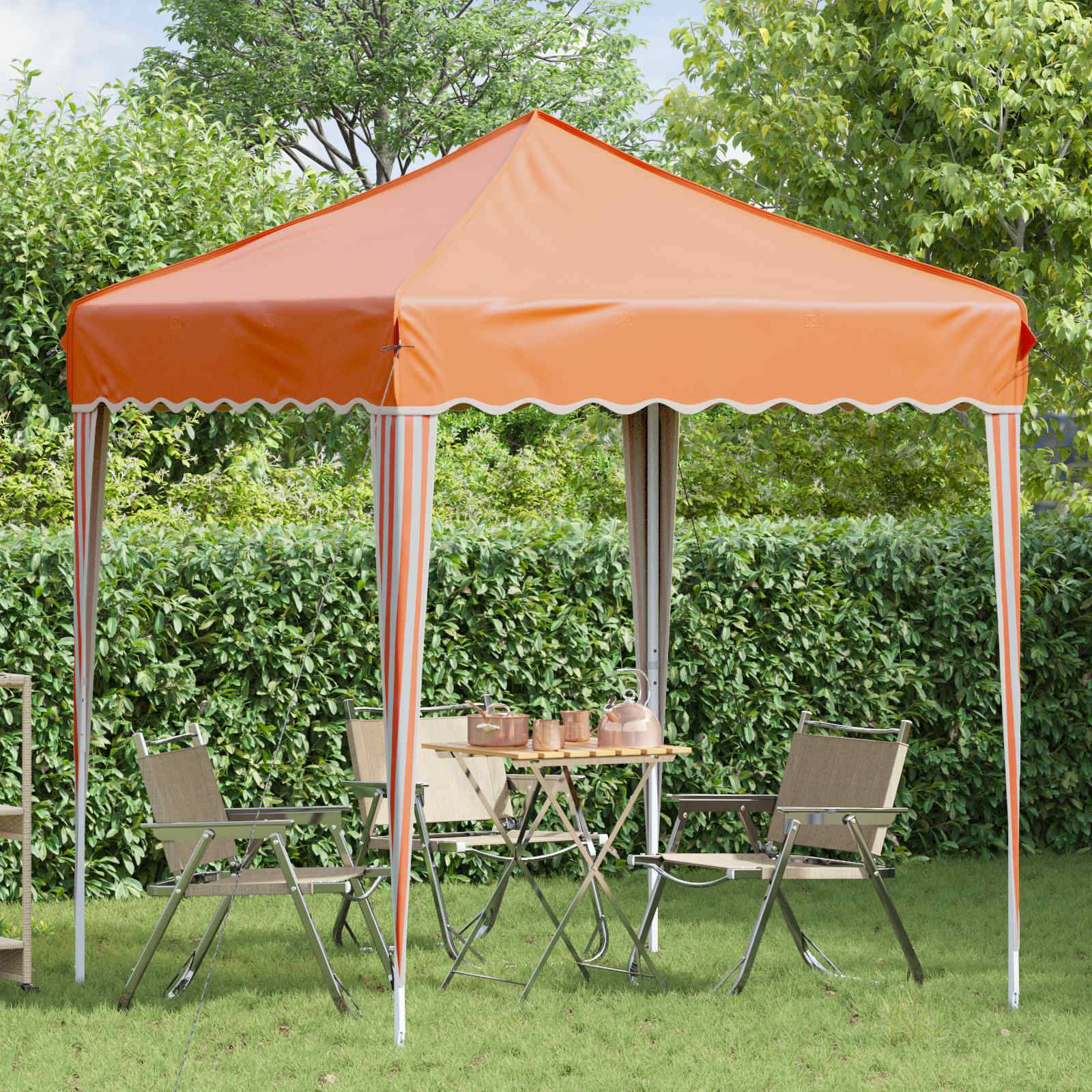 vidaXL Pop-up Partyzelt Orange 195 x 195 x 245 cm Oxford-Stoff