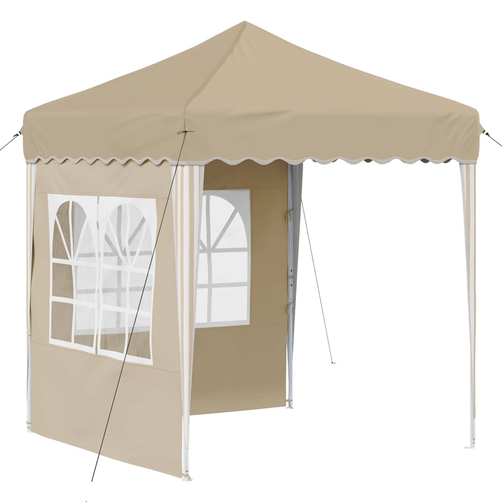 vidaXL Pop-up Partyzelt Creme 195 x 195 x 245 cm Oxford-Stoff