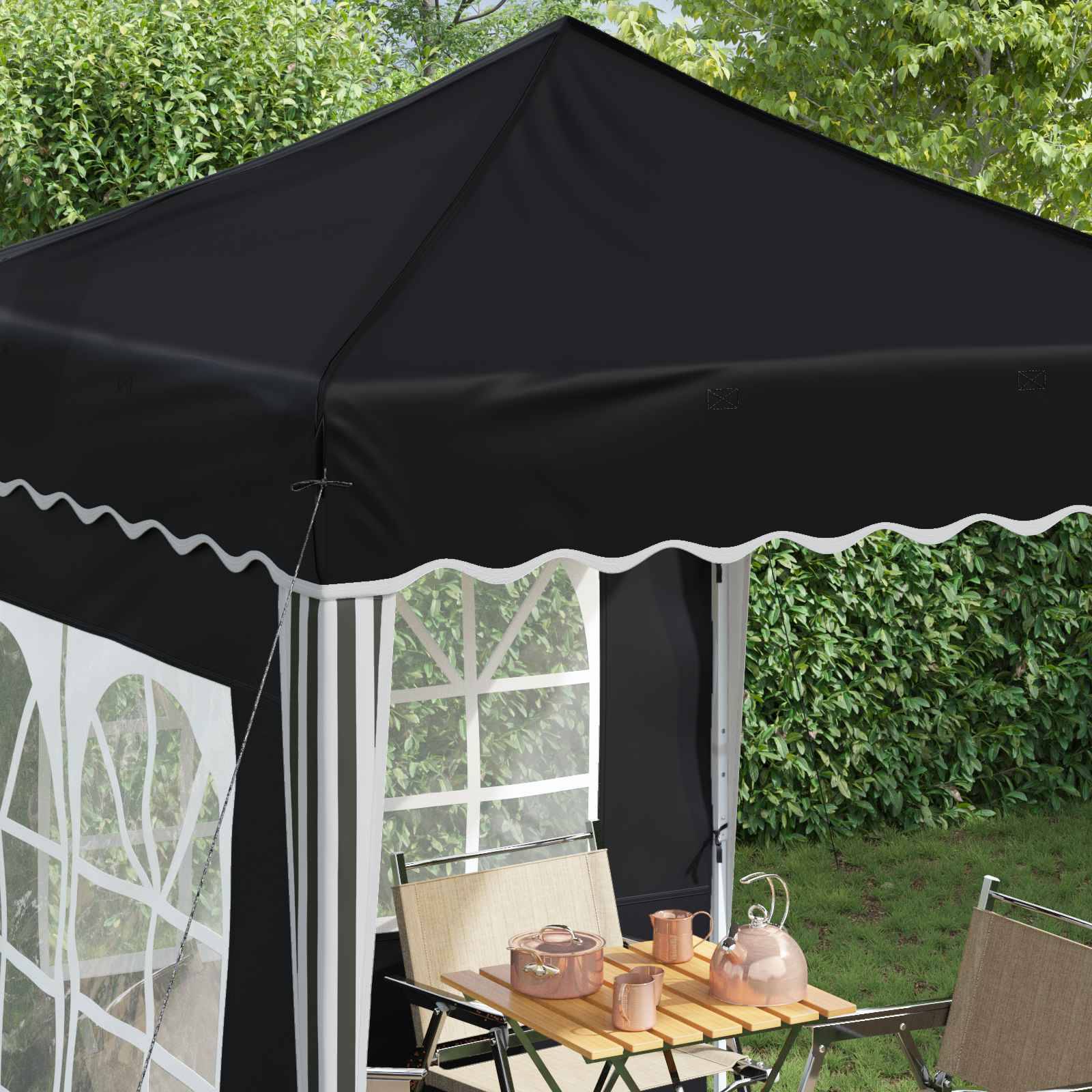 vidaXL Pop-up Partyzelt Anthrazit 195 x 195 x 245 cm Oxford-Stoff