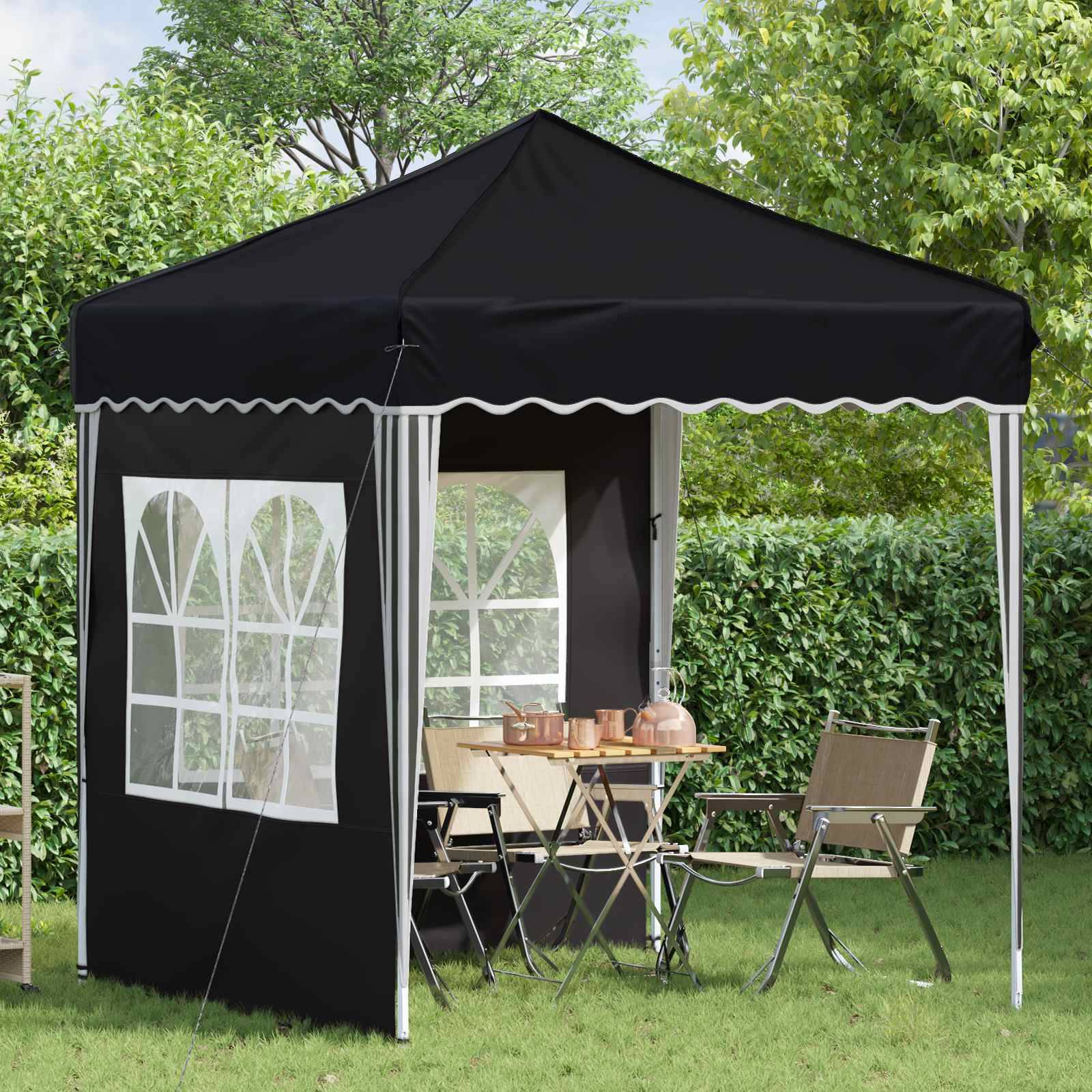 vidaXL Pop-up Partyzelt Anthrazit 195 x 195 x 245 cm Oxford-Stoff