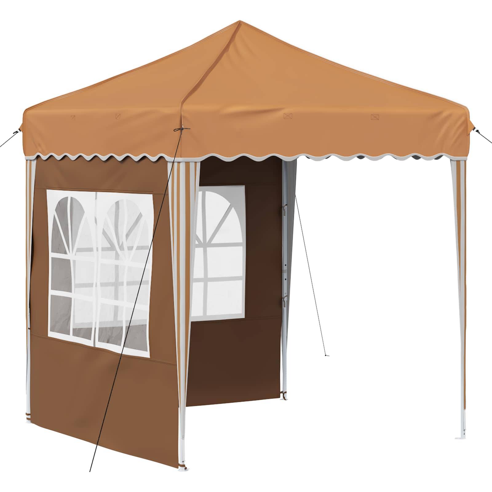 vidaXL Pop-up Partyzelt Beige 195 x 195 x 245 cm Oxford-Stoff