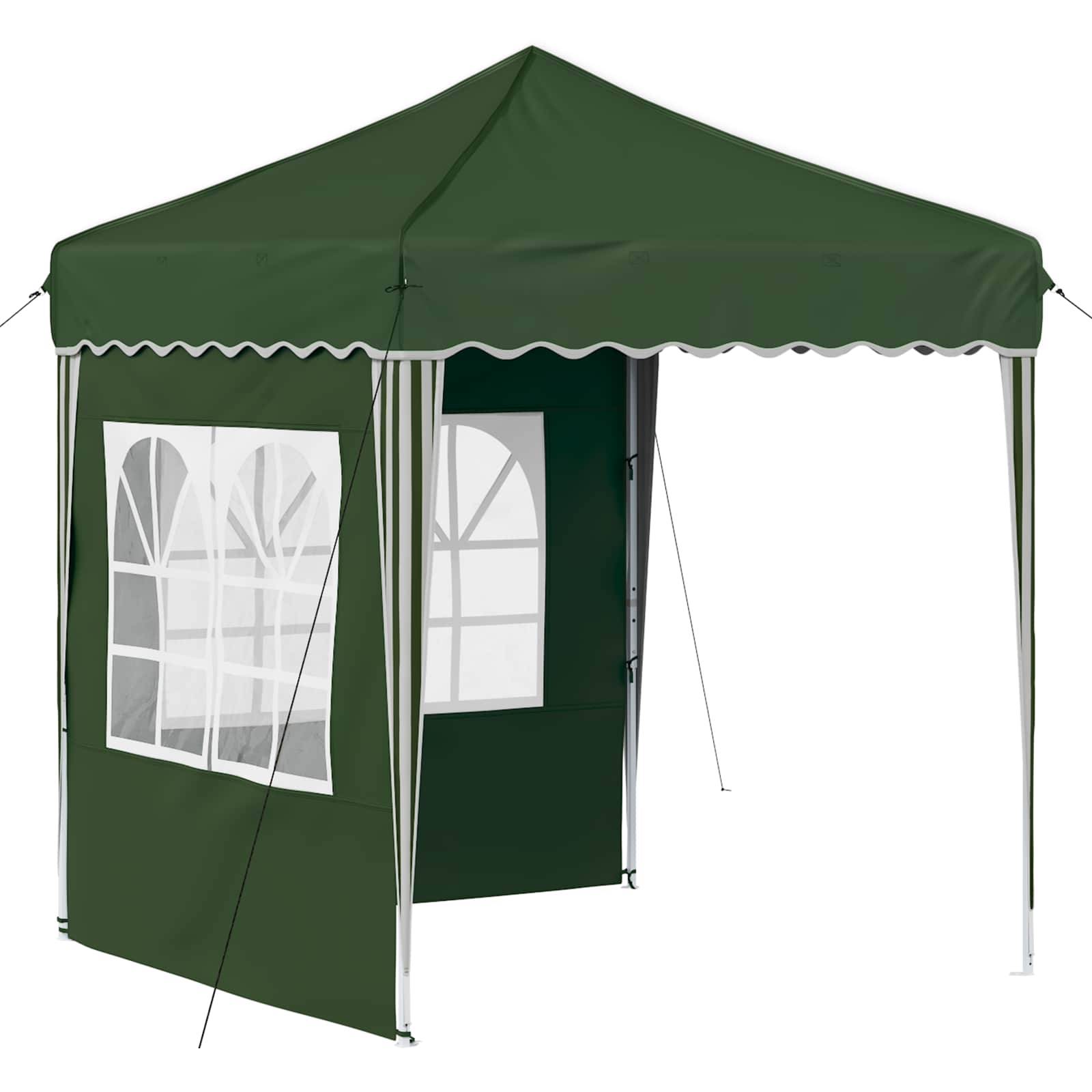 vidaXL Pop-up Partyzelt Grün 195 x 195 x 245 cm Oxford-Stoff
