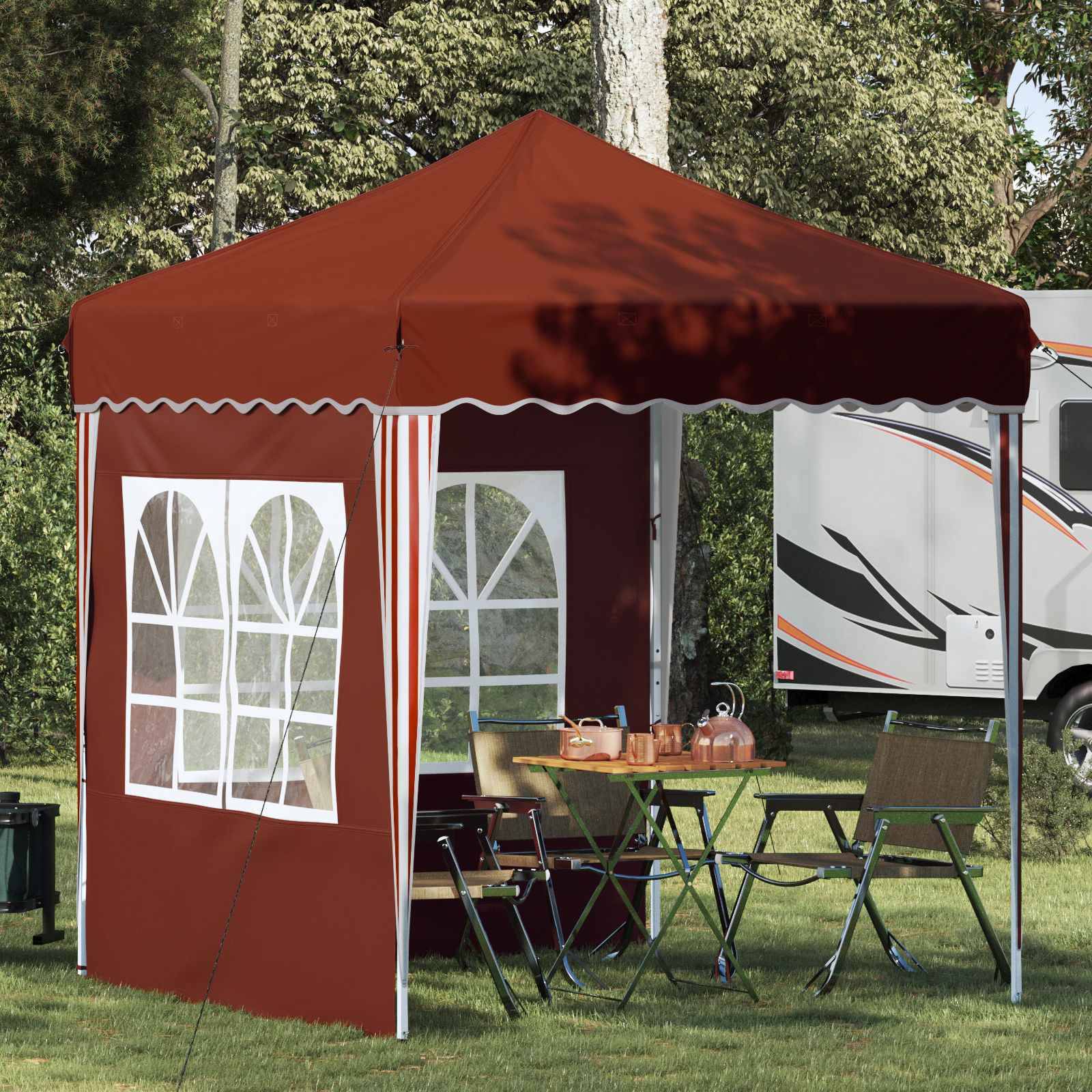 vidaXL Pop-up Partyzelt Terrakotta 195 x 195 x 245 cm