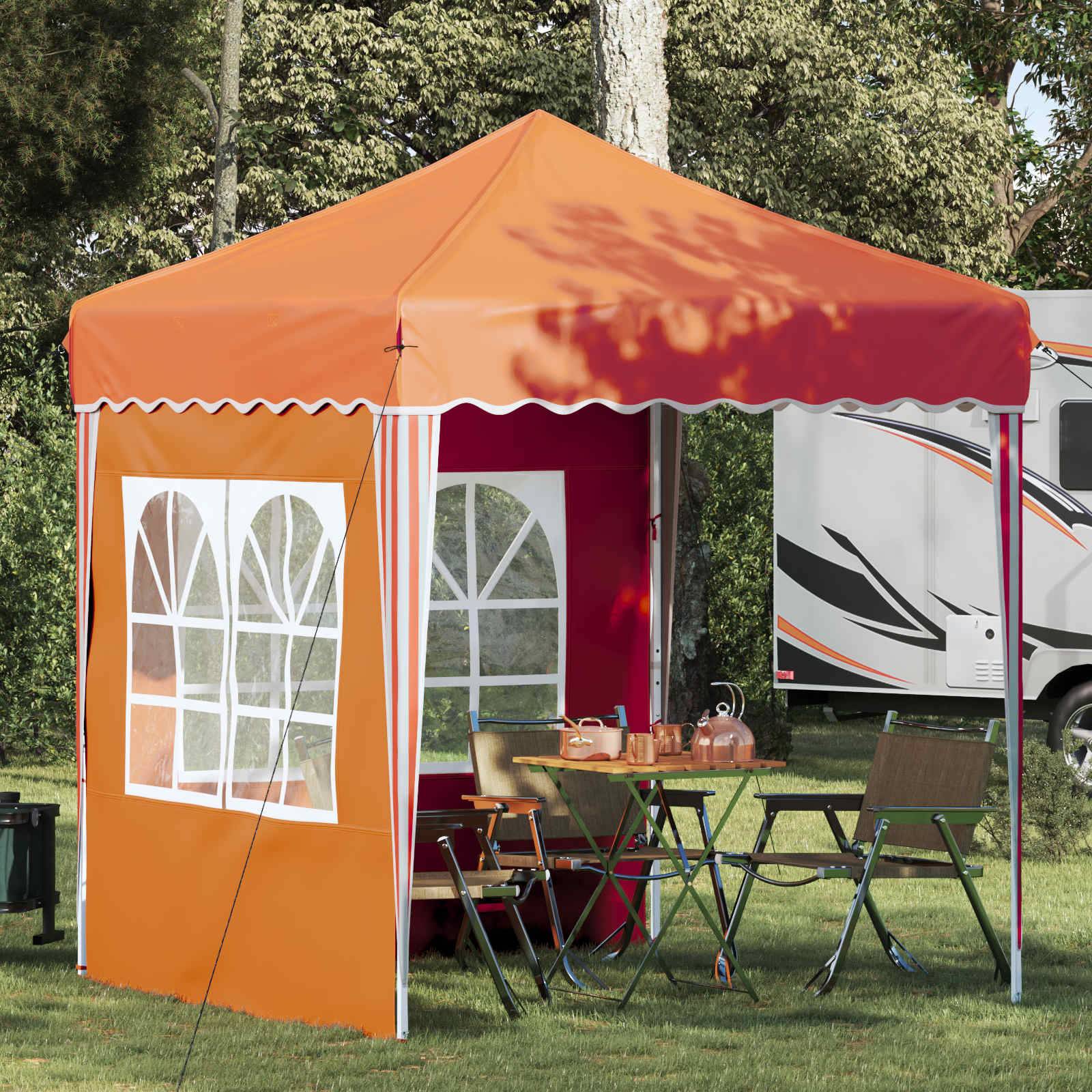 vidaXL Pop-up Partyzelt Orange 195 x 195 x 245 cm