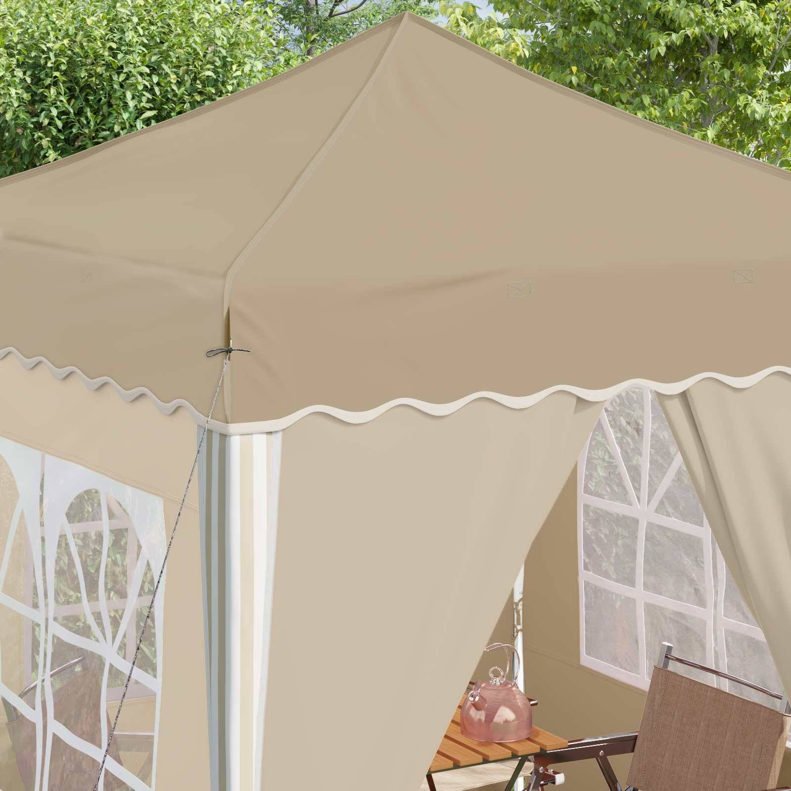 vidaXL Pop-up Partyzelt Creme 195 x 195 x 245 cm
