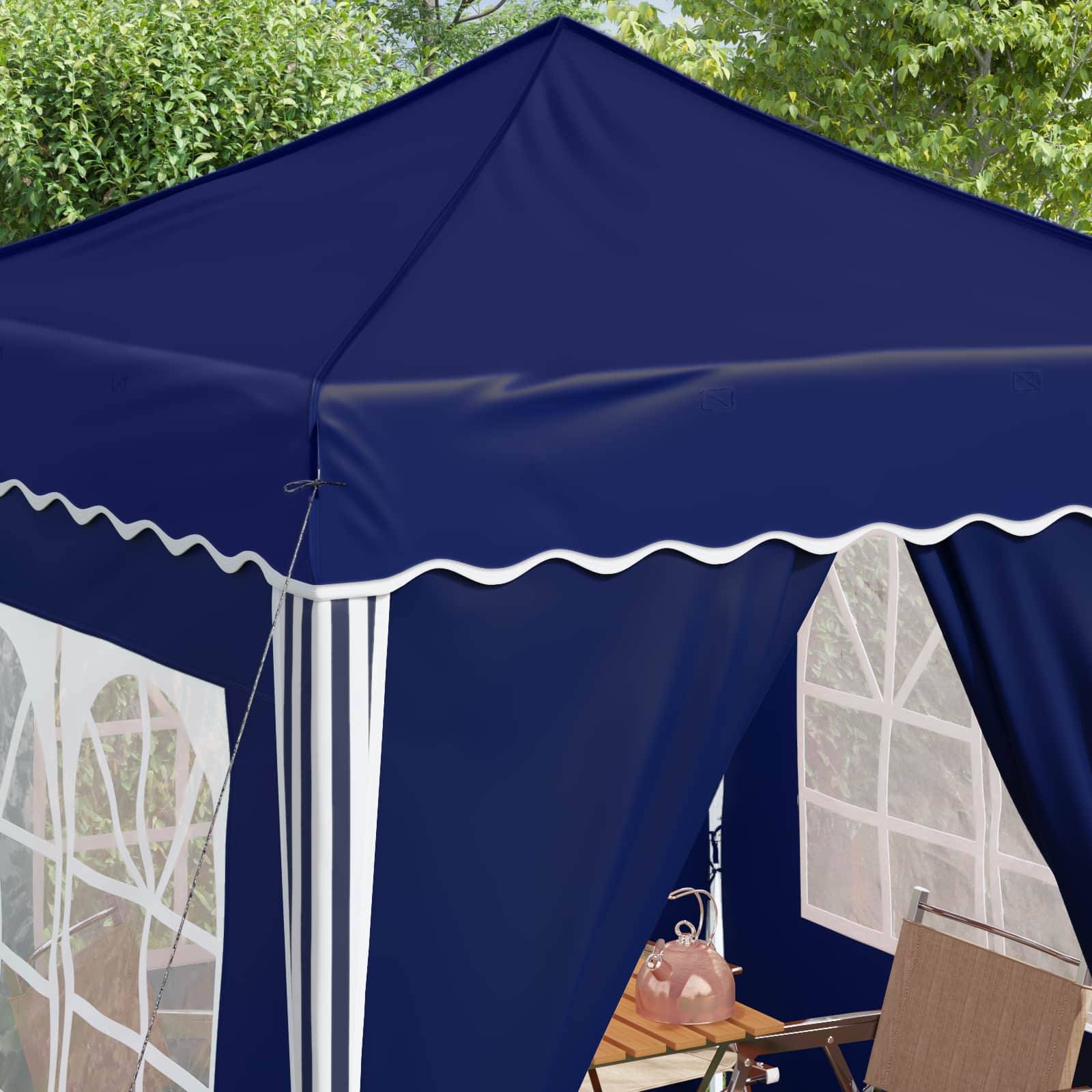 vidaXL Pop-up Partyzelt Blau 195 x 195 x 245 cm Oxford-Stoff