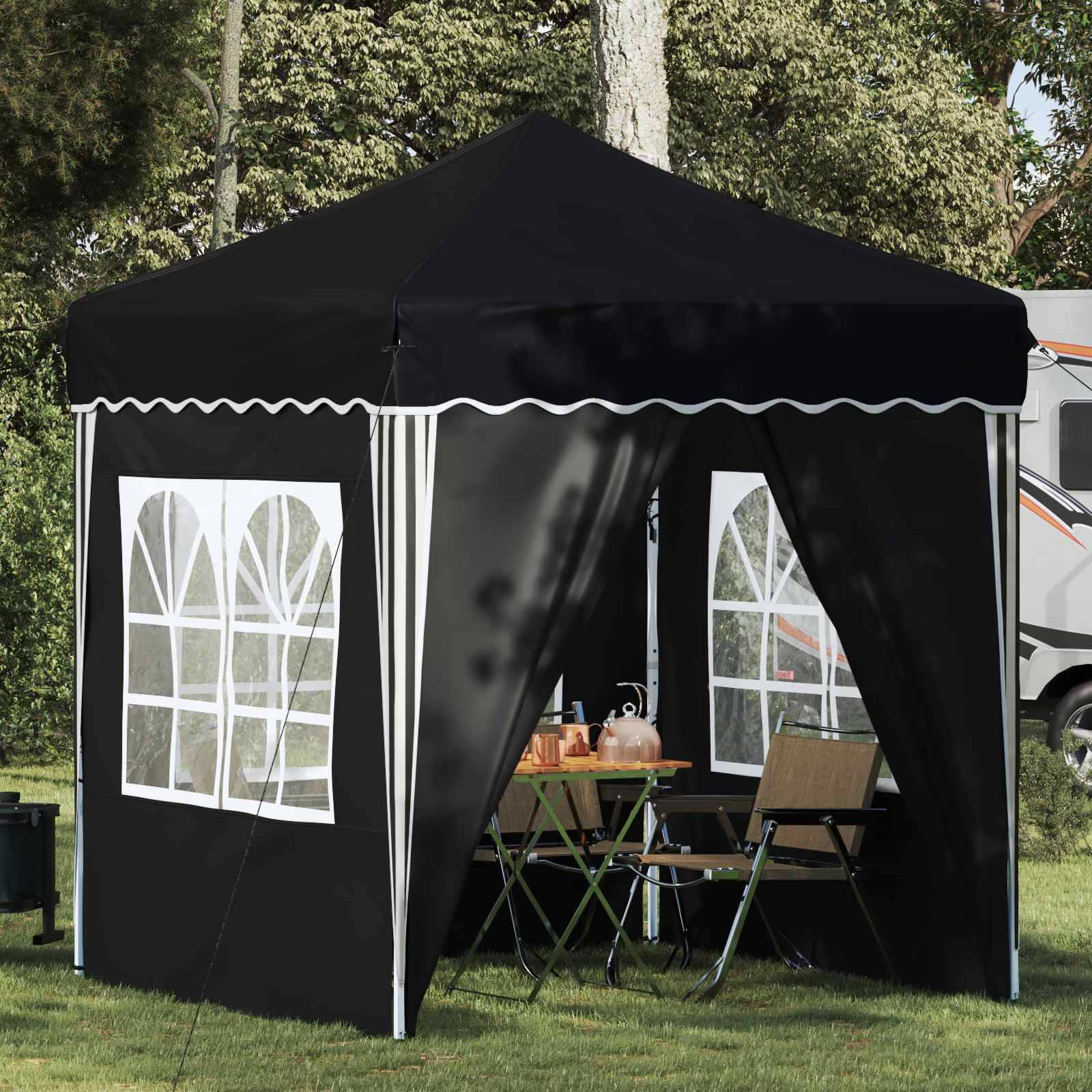 vidaXL Pop-up Partyzelt Anthrazit 195 x 195 x 245 cm Oxford-Stoff