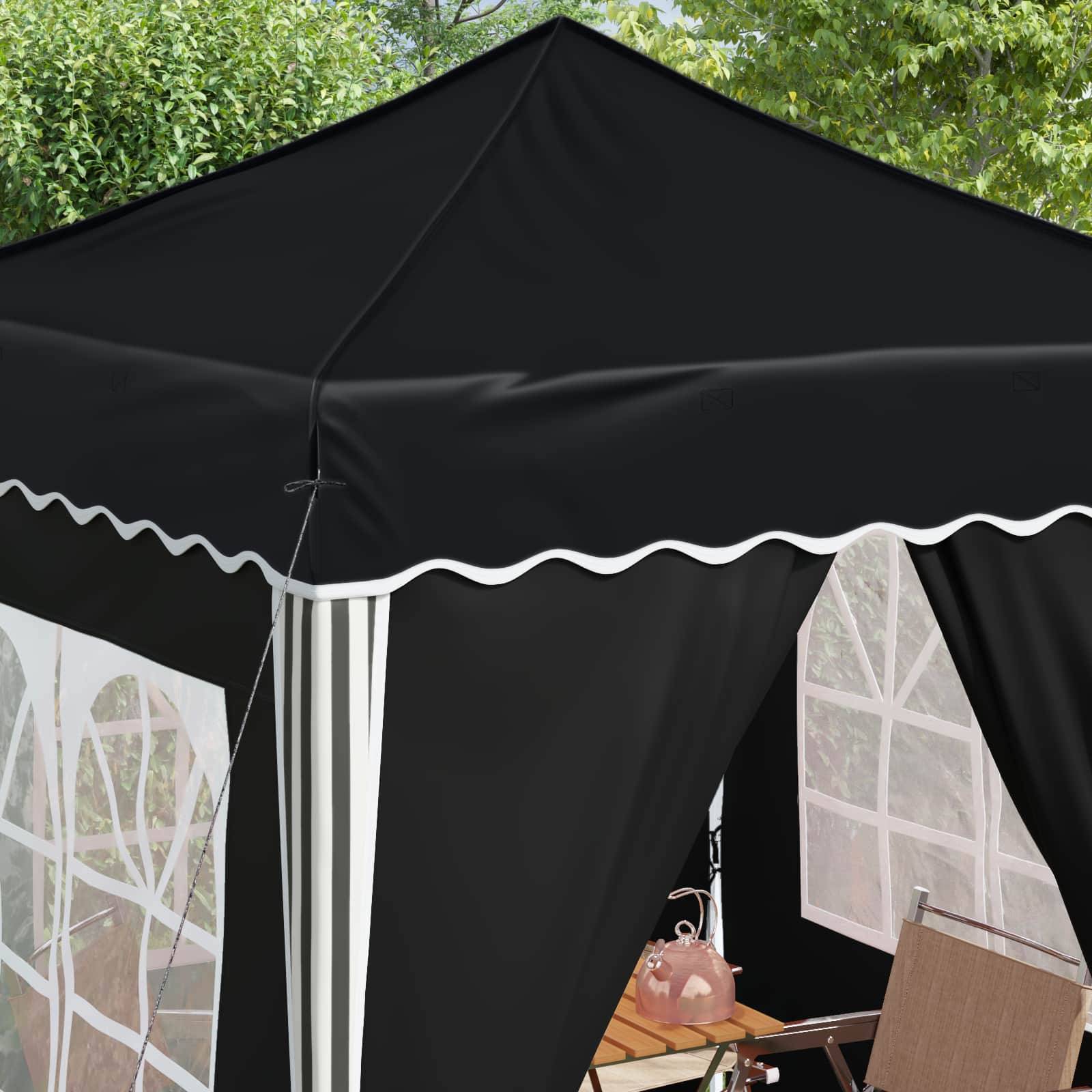 vidaXL Pop-up Partyzelt Anthrazit 195 x 195 x 245 cm Oxford-Stoff