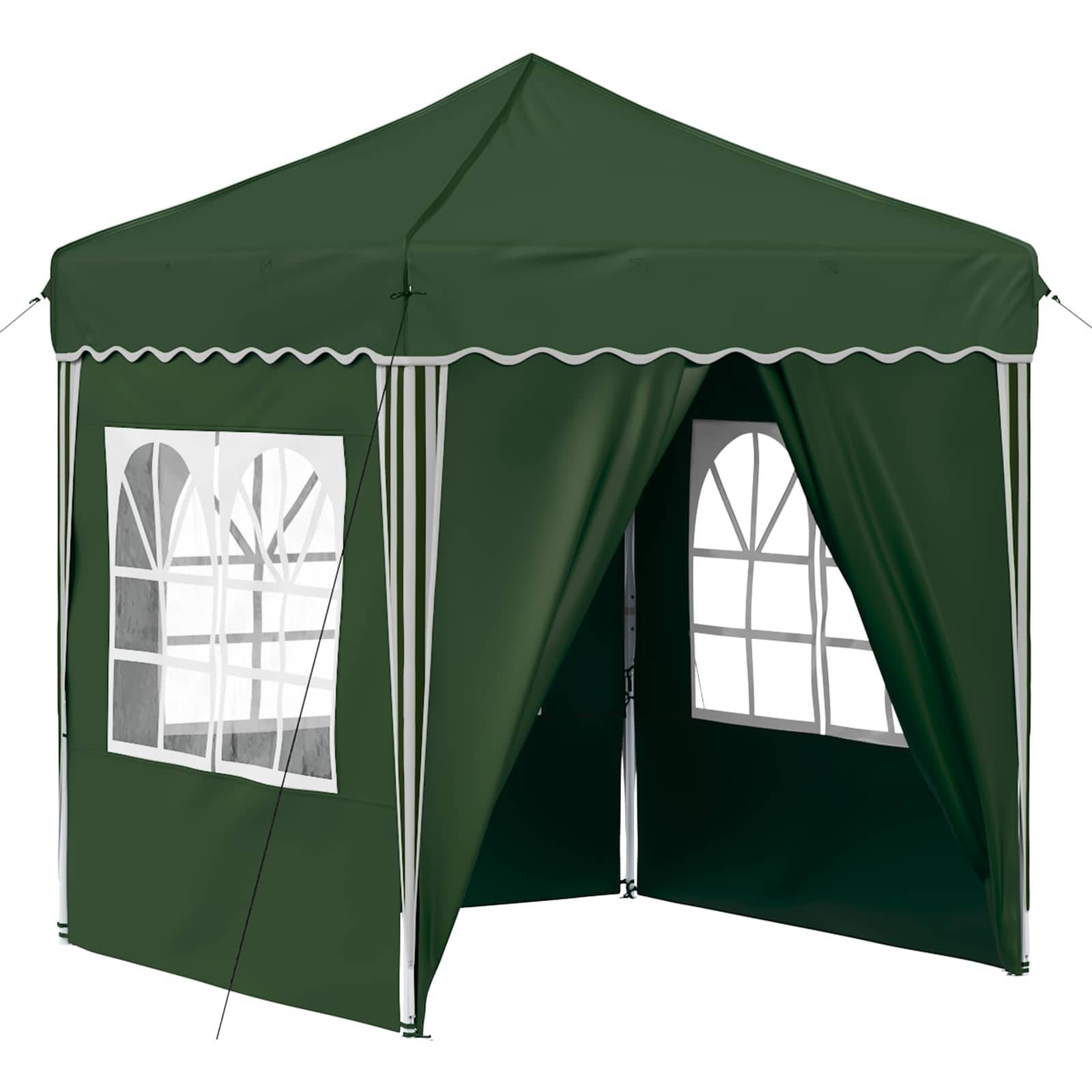 vidaXL Pop-up Partyzelt Grün 195 x 195 x 245 cm Oxford-Stoff