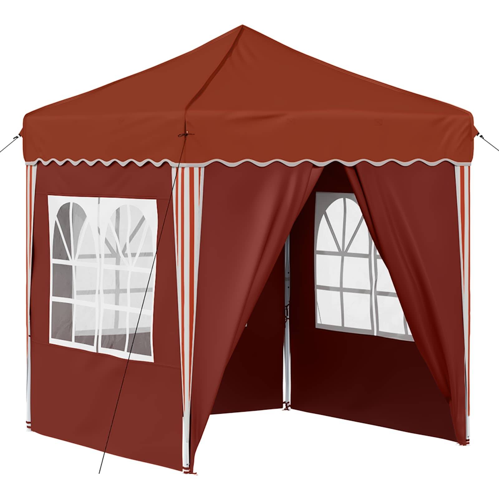 vidaXL Pop-up Partyzelt Terrakotta 195 x 195 x 245 cm Oxford-Stoff
