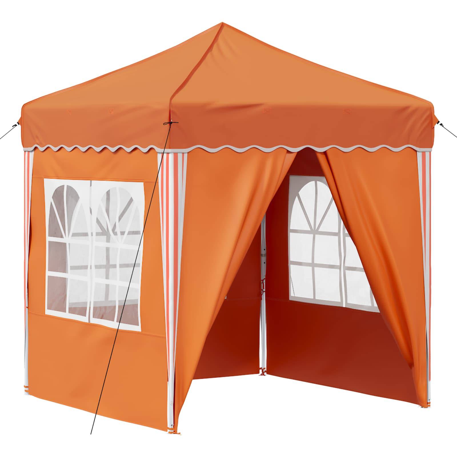 vidaXL Pop-up Partyzelt Orange 195 x 195 x 245 cm Oxford-Stoff