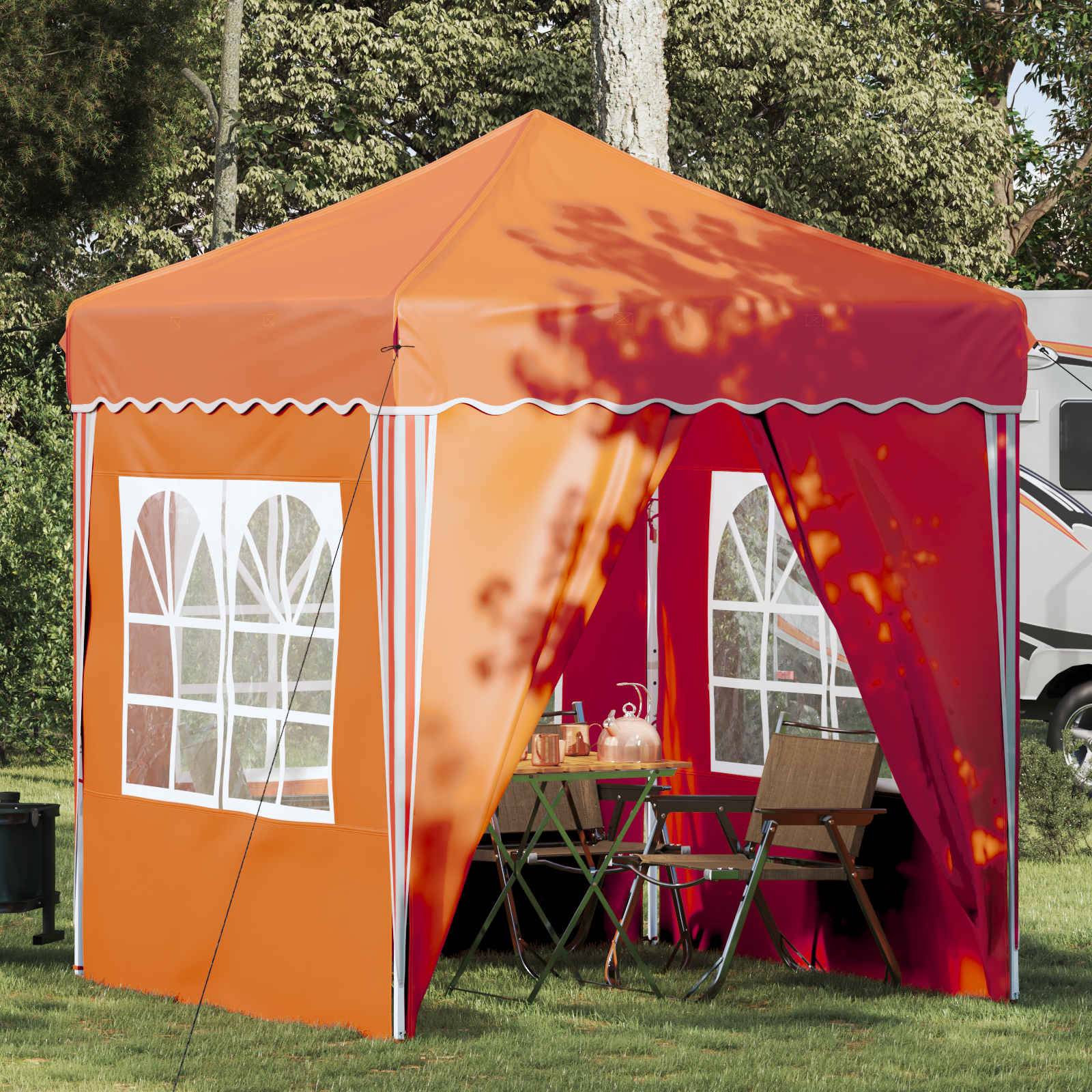 vidaXL Pop-up Partyzelt Orange 195 x 195 x 245 cm Oxford-Stoff