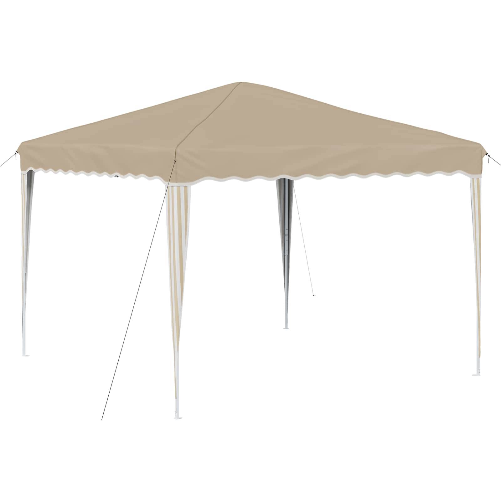 vidaXL Pop-up Partyzelt Creme 288 x 288 x 245 cm Oxford-Stoff