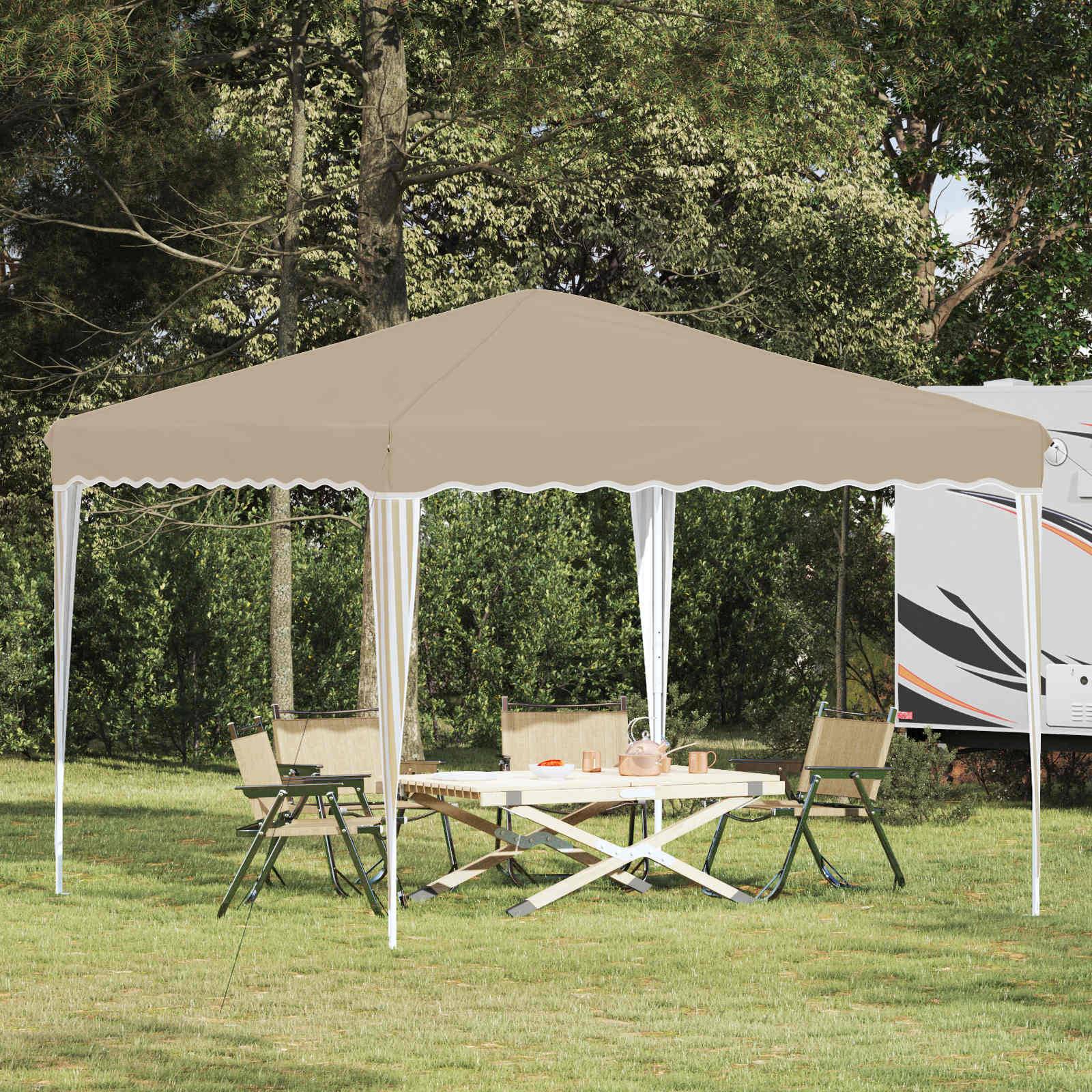 vidaXL Pop-up Partyzelt Creme 288 x 288 x 245 cm Oxford-Stoff