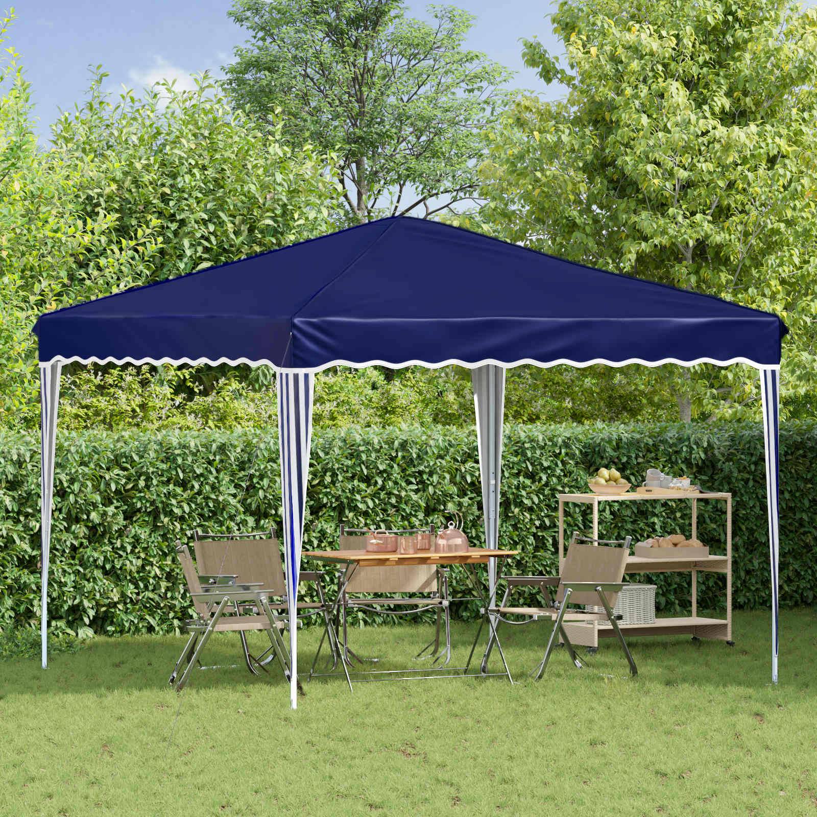 vidaXL Pop-up Partyzelt Blau 288 x 288 x 245 cm Oxford-Stoff