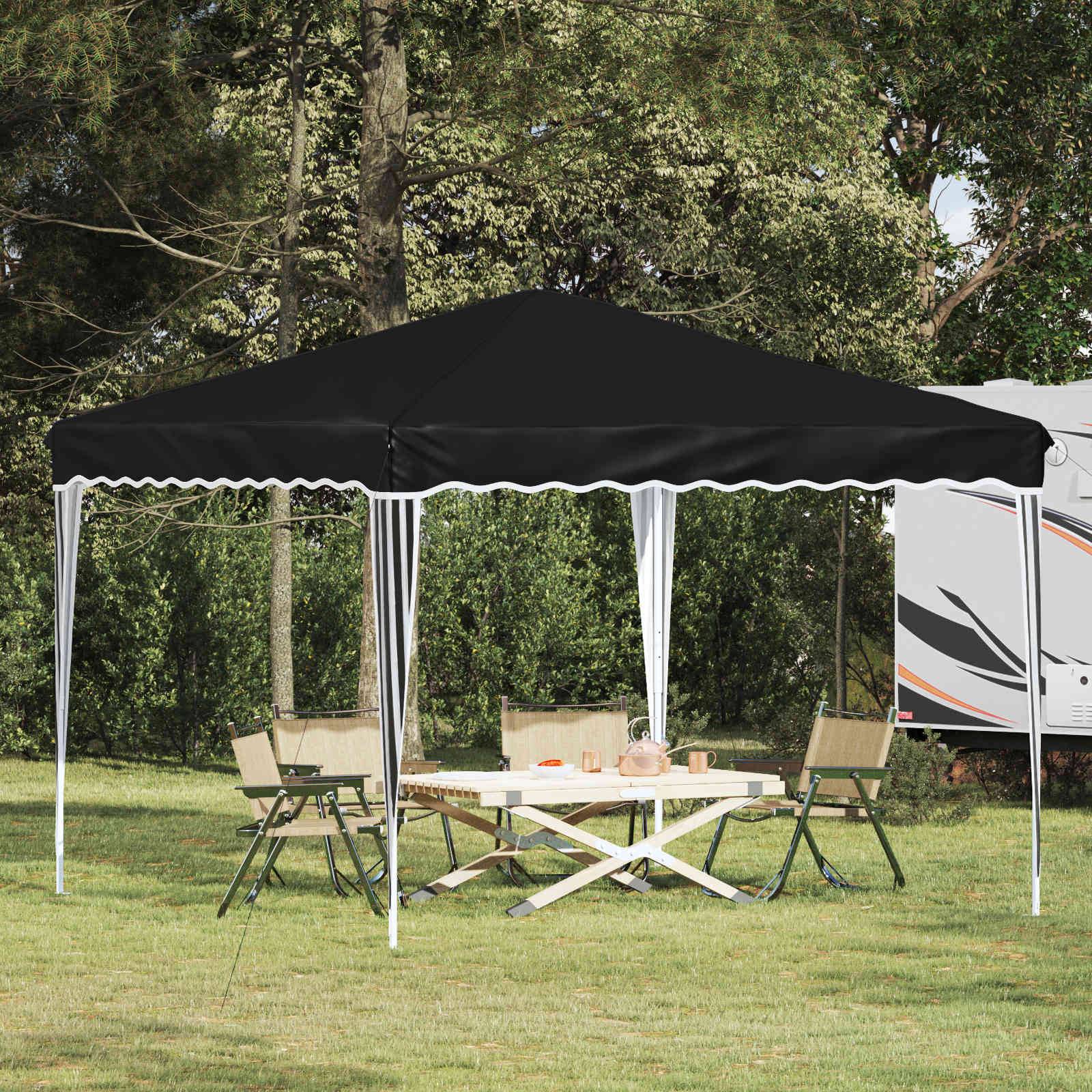 vidaXL Pop-up Partyzelt Anthrazit 288 x 288 x 245 cm Oxford-Stoff