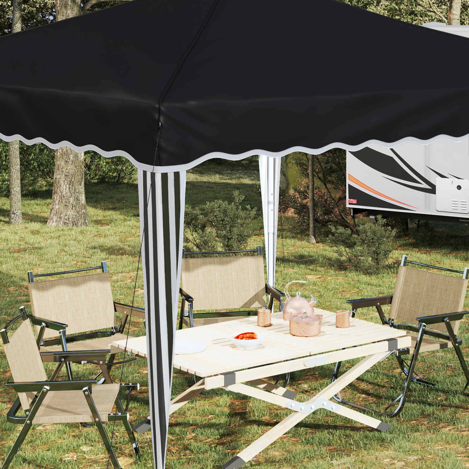 vidaXL Pop-up Partyzelt Anthrazit 288 x 288 x 245 cm Oxford-Stoff