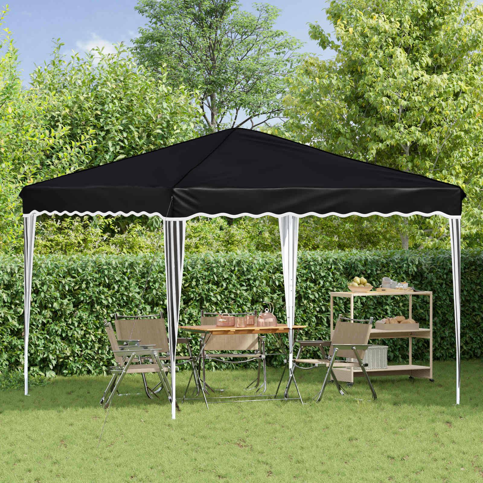 vidaXL Pop-up Partyzelt Anthrazit 288 x 288 x 245 cm Oxford-Stoff
