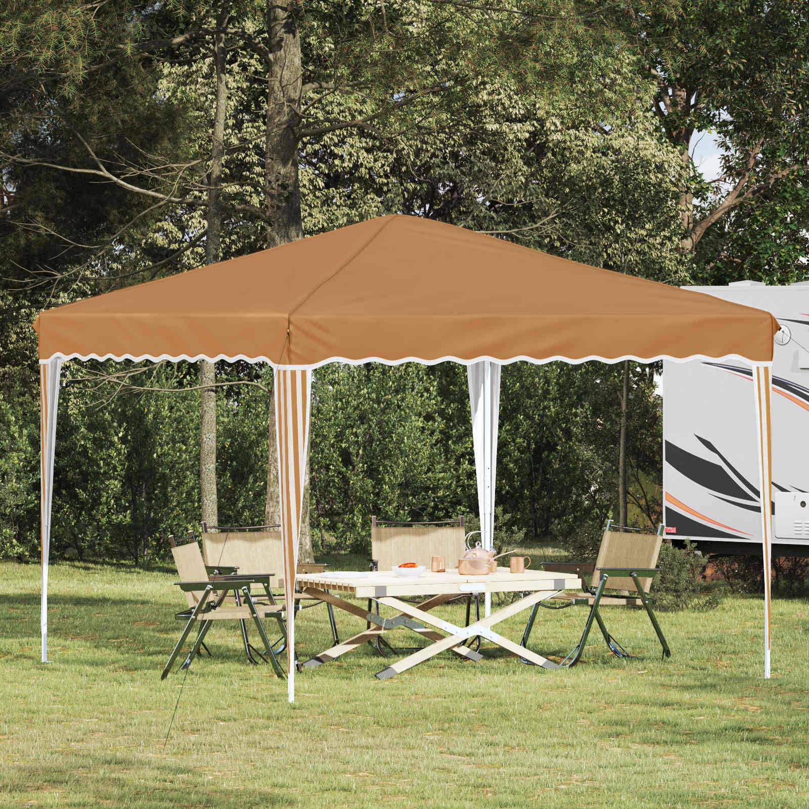 vidaXL Pop-up Partyzelt Beige 288 x 288 x 245 cm Oxford-Stoff
