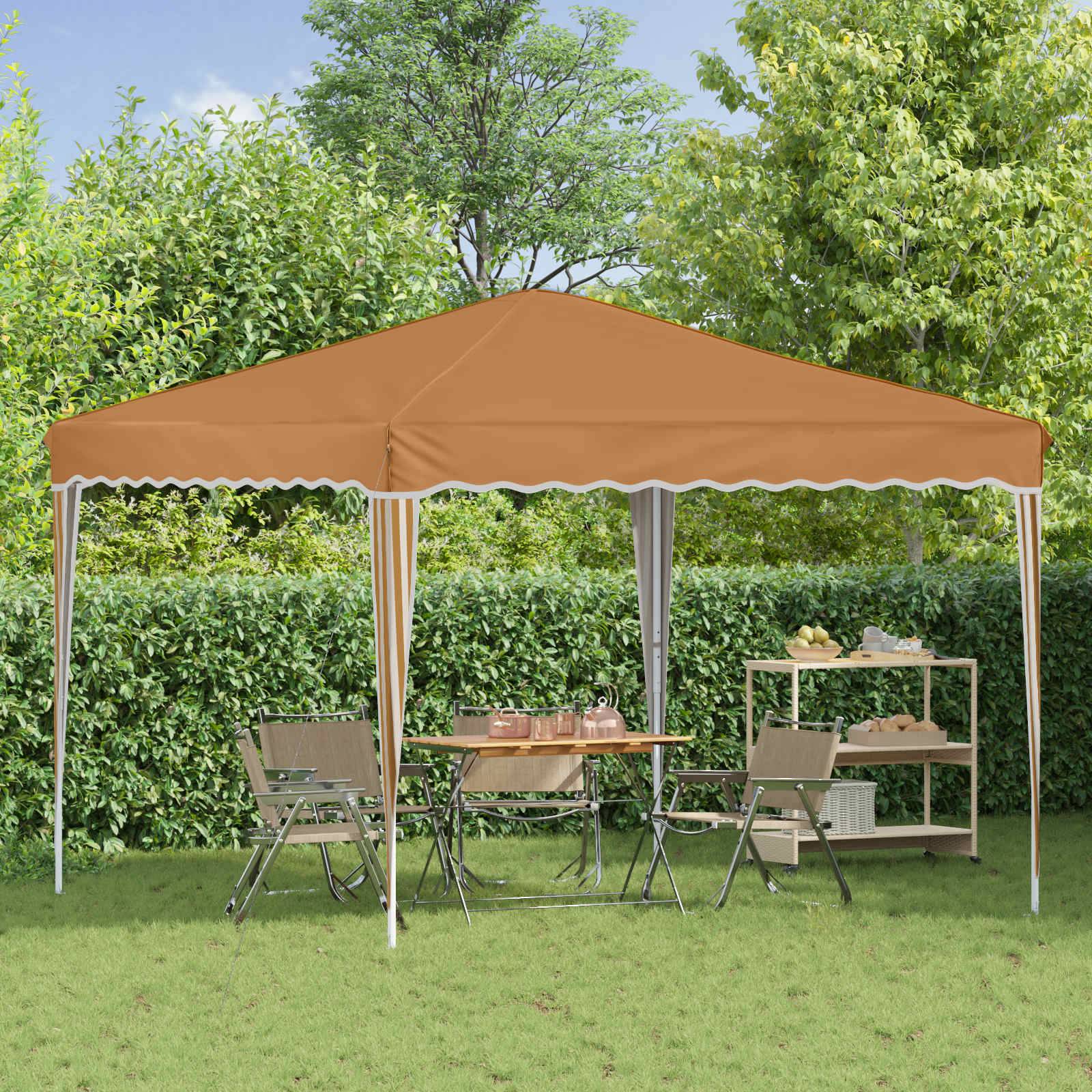 vidaXL Pop-up Partyzelt Beige 288 x 288 x 245 cm Oxford-Stoff