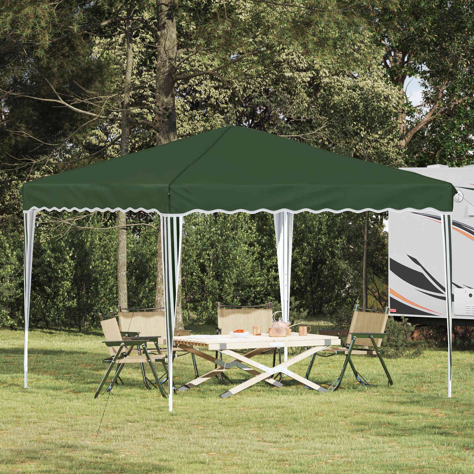 vidaXL Pop-up Partyzelt Grün 288 x 288 x 245 cm Oxford-Stoff
