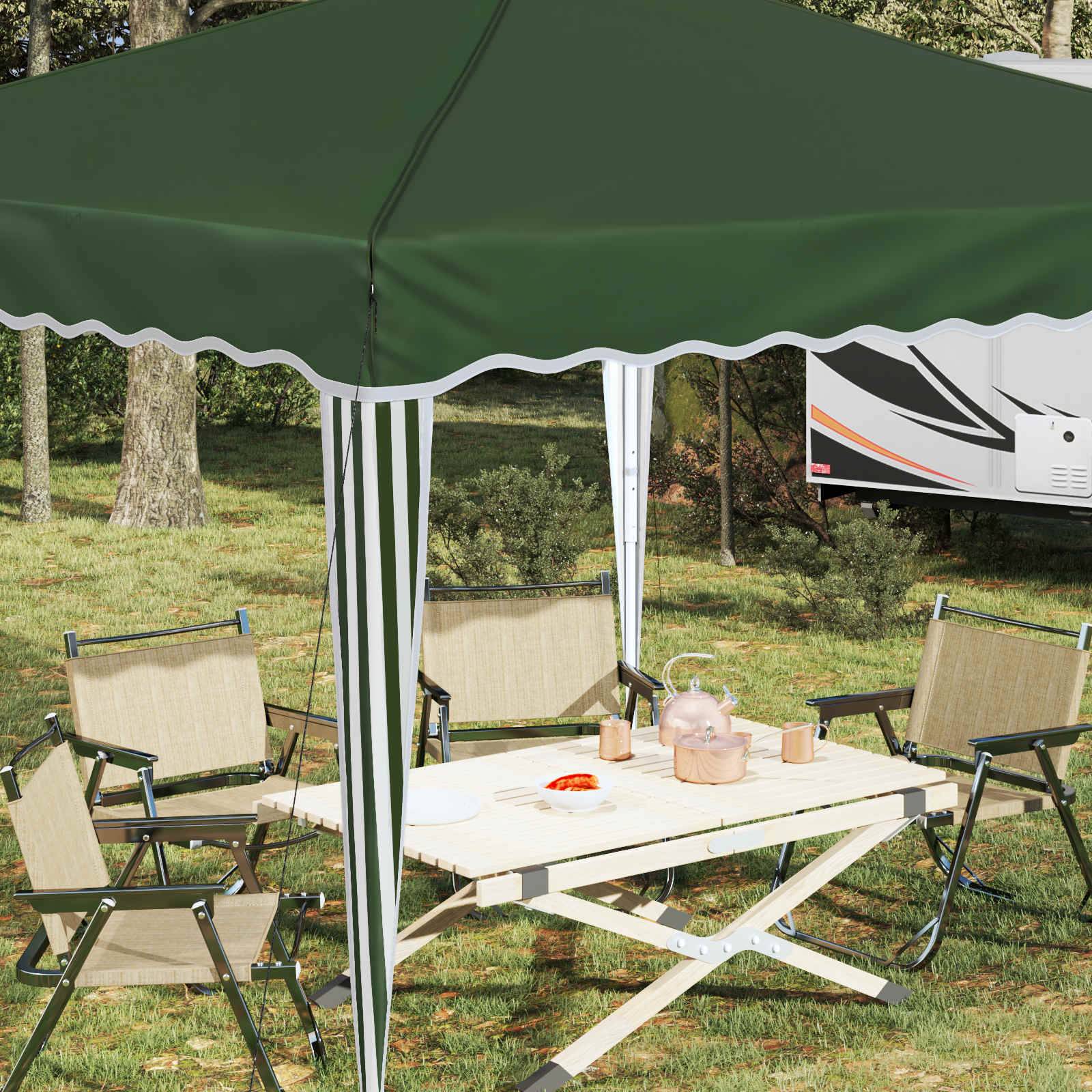 vidaXL Pop-up Partyzelt Grün 288 x 288 x 245 cm Oxford-Stoff
