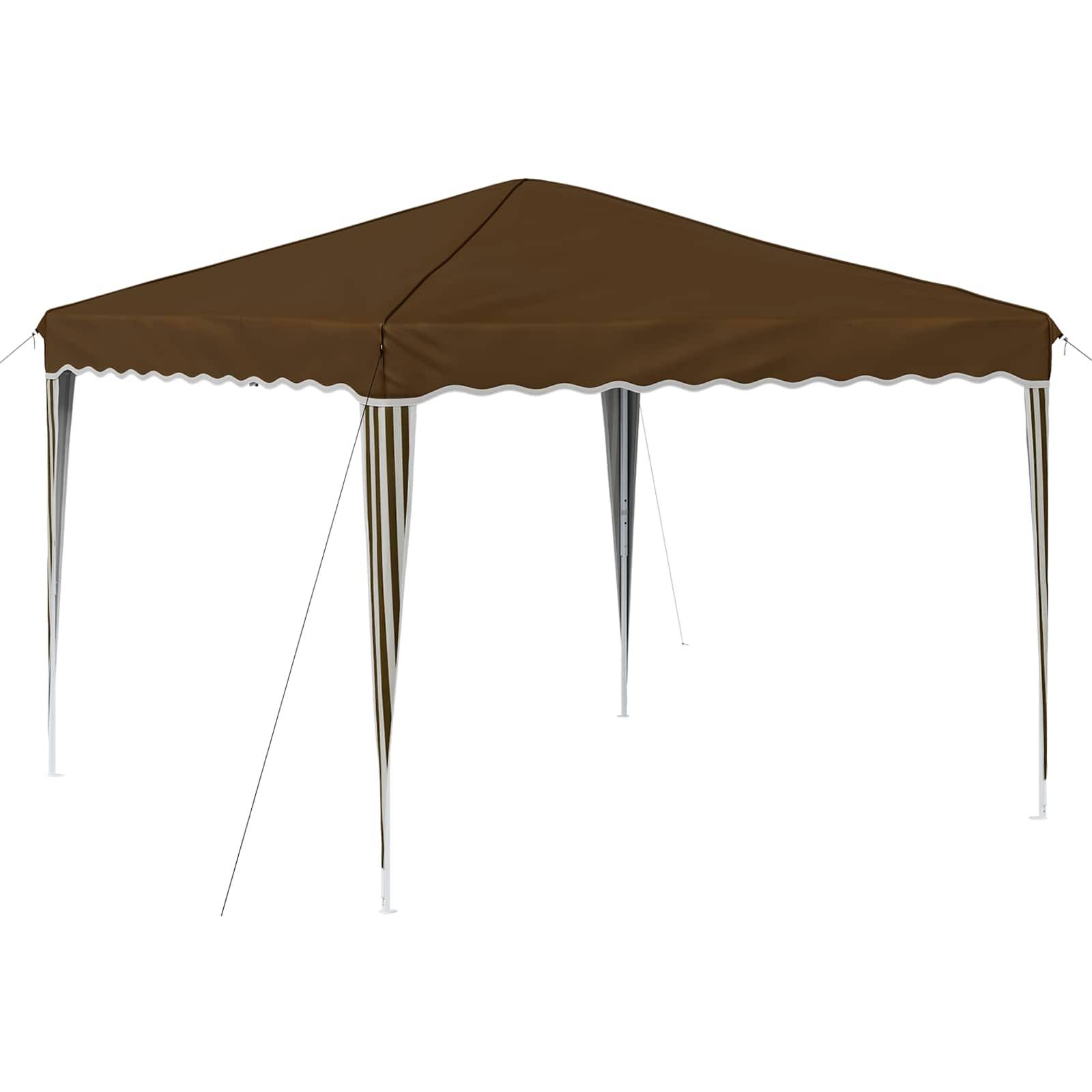 vidaXL Pop-up Partyzelt Taupe 288 x 288 x 245 cm Oxford-Stoff