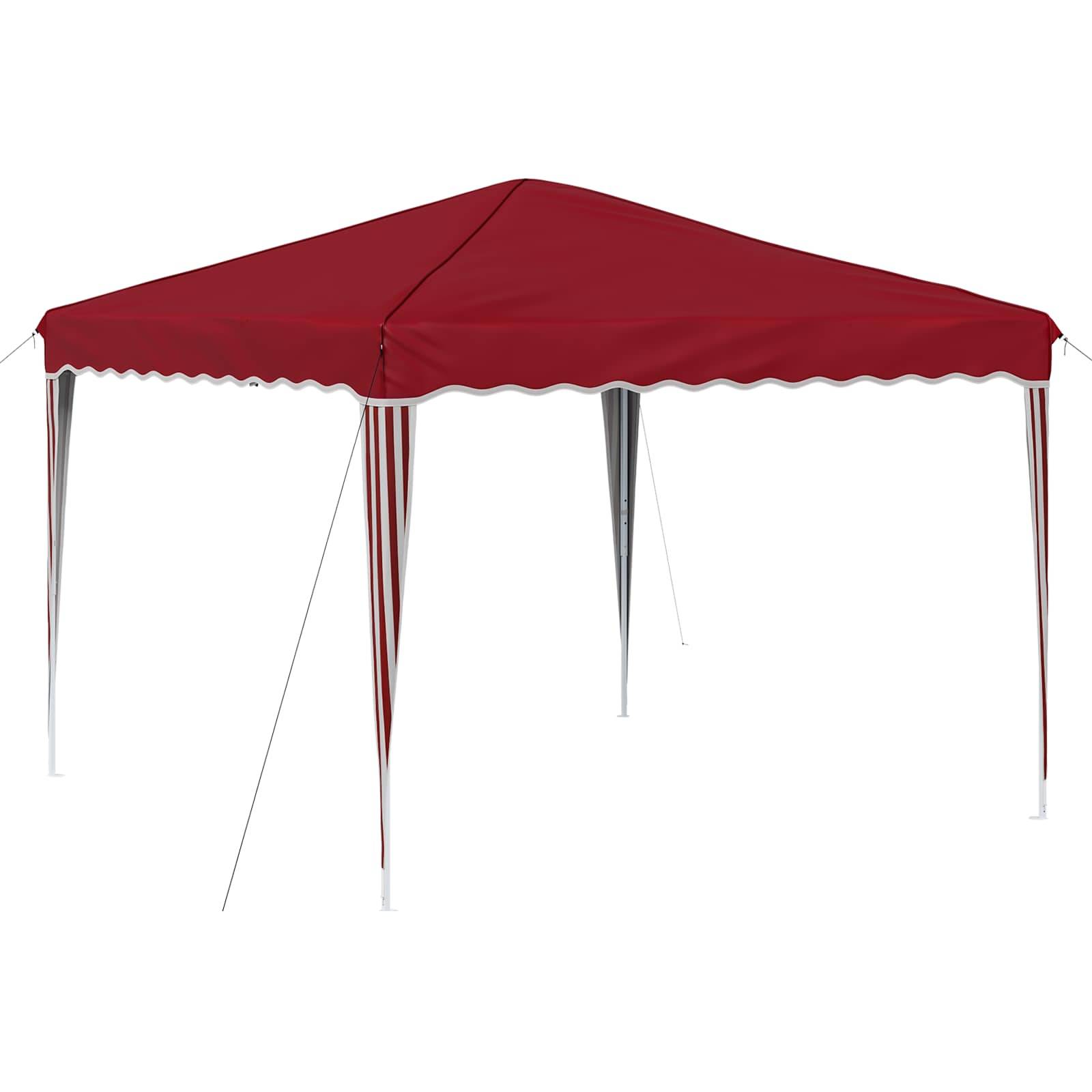 vidaXL Pop-up Partyzelt Bordeauxrot 288 x 288 x 245 cm Oxford-Stoff